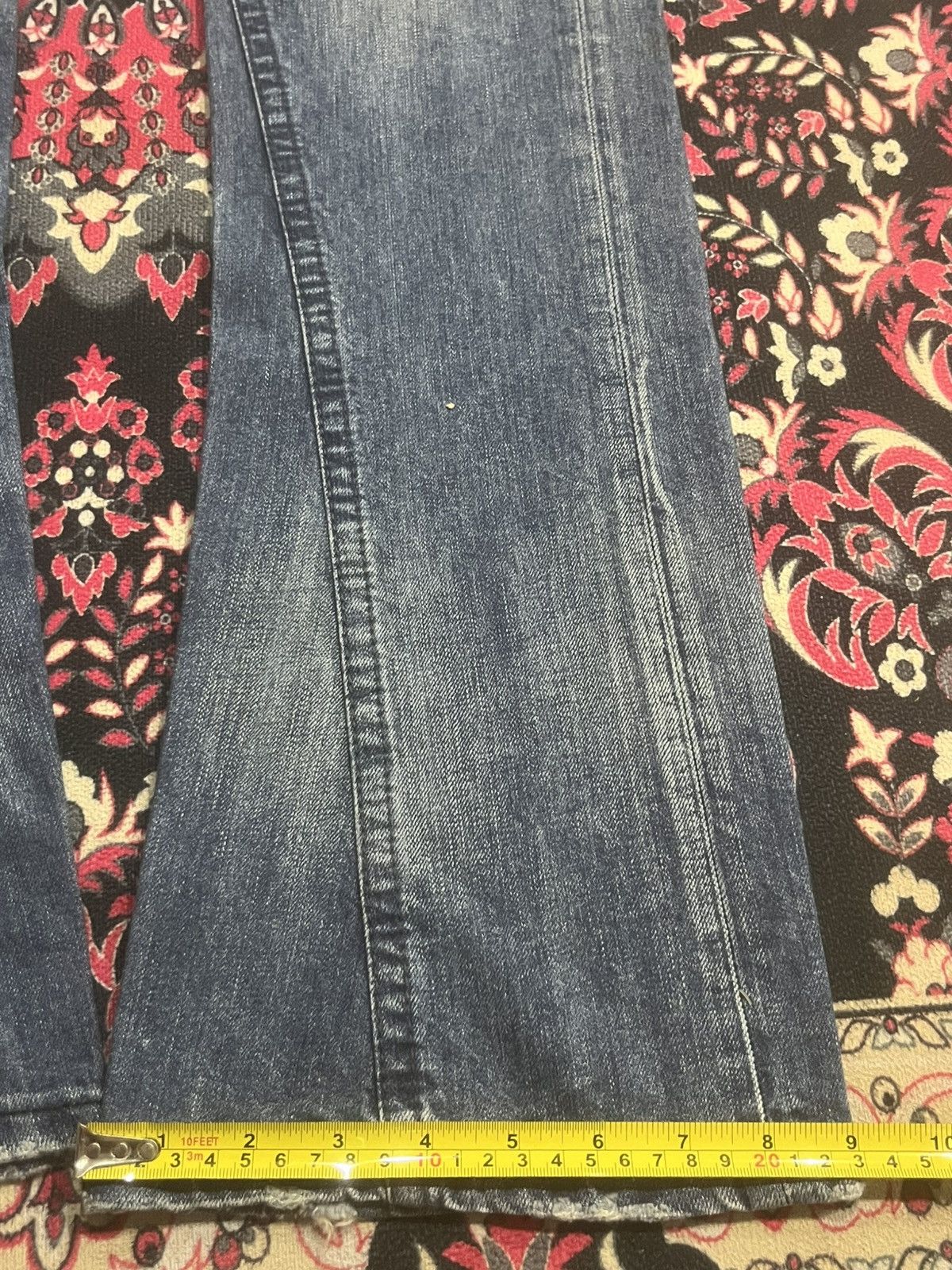 If Six Was Nine Japanese Brand Venus Fragment Design Studded Rip Flare Jeans Size 30" / US 8 / IT 44 - 16 Thumbnail