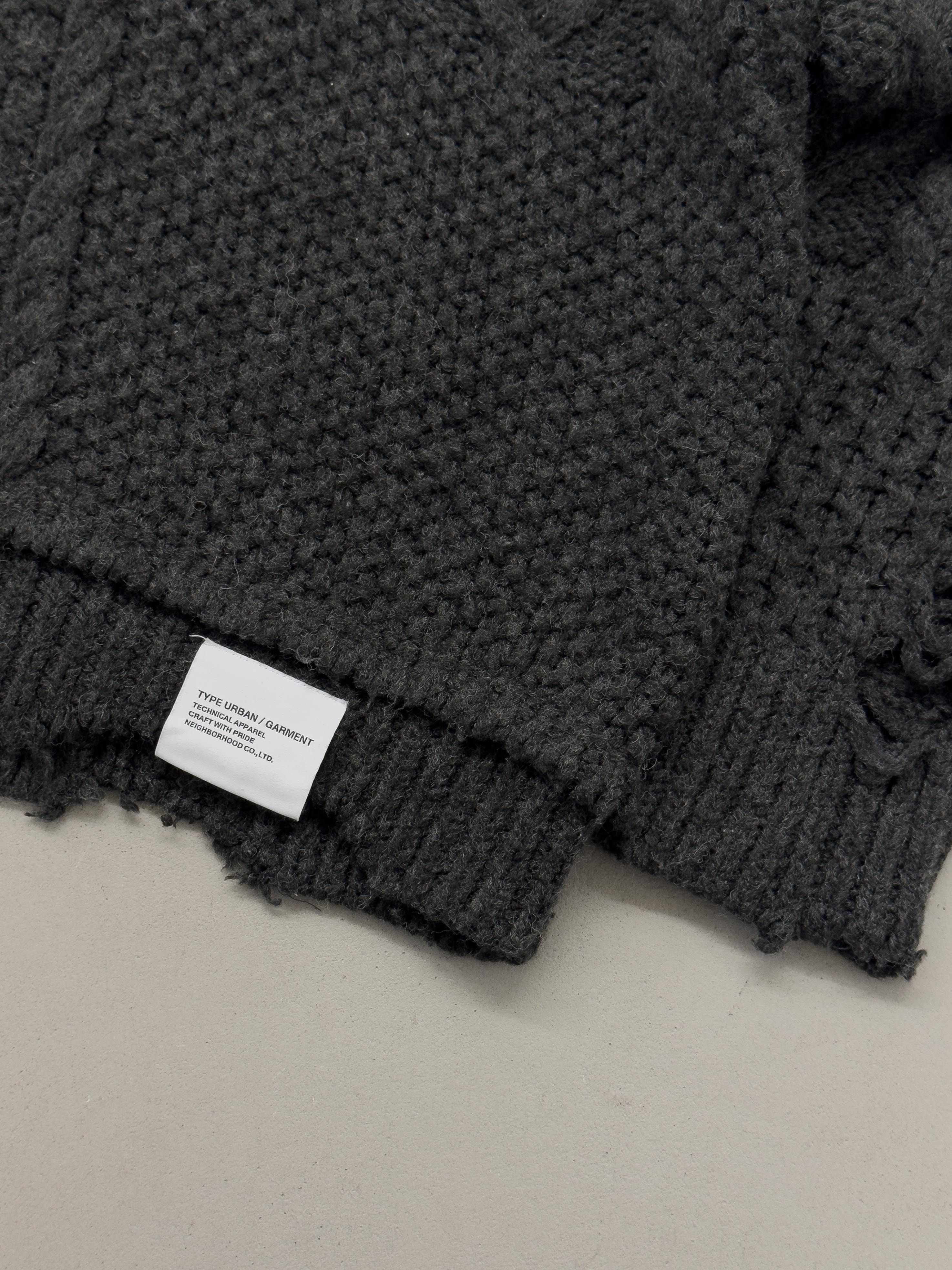 Neighborhood NEIGHBORHOOD 23FW Destroyed Knit Sweater Size US M / EU 48-50 / 2 - 5 Thumbnail