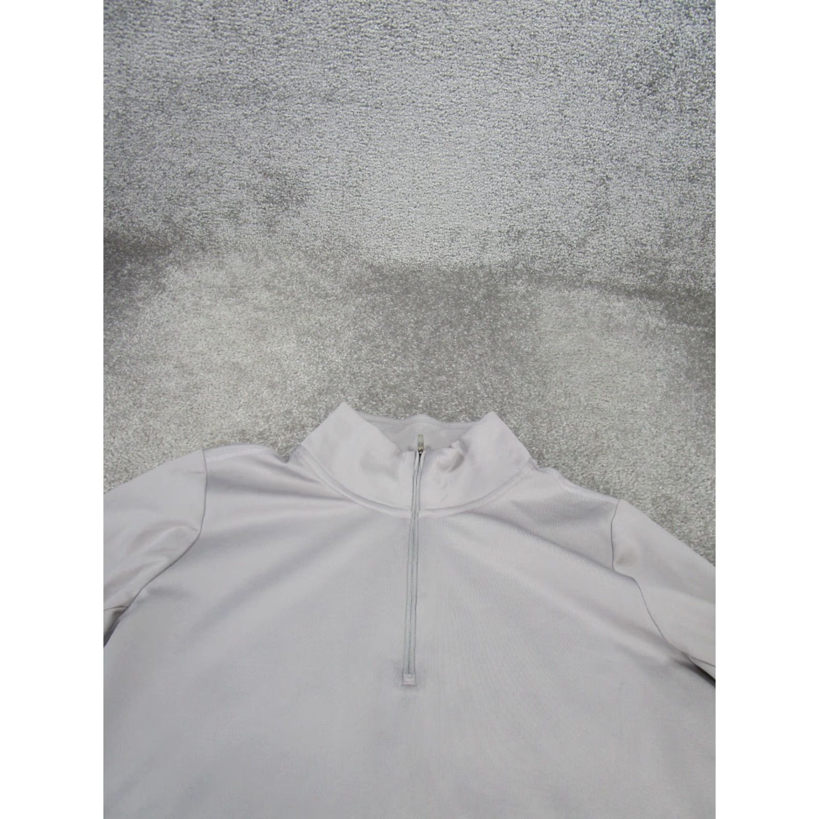 Nike Nike Sweatshirt Women Medium Gray 1/4 Zip Dri-FIT Pullover Mock Neck Long Sleeve Activewear Size M / US 6-8 / IT 42-44 - 2 Thumbnail