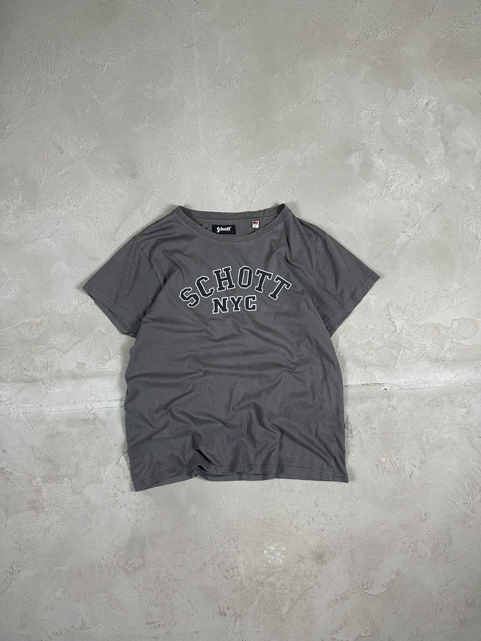 Schott × Vintage Vintage Y2k Schott Spellout Military T-shirt Size US L / EU 52-54 / 3 - 1 Thumbnail