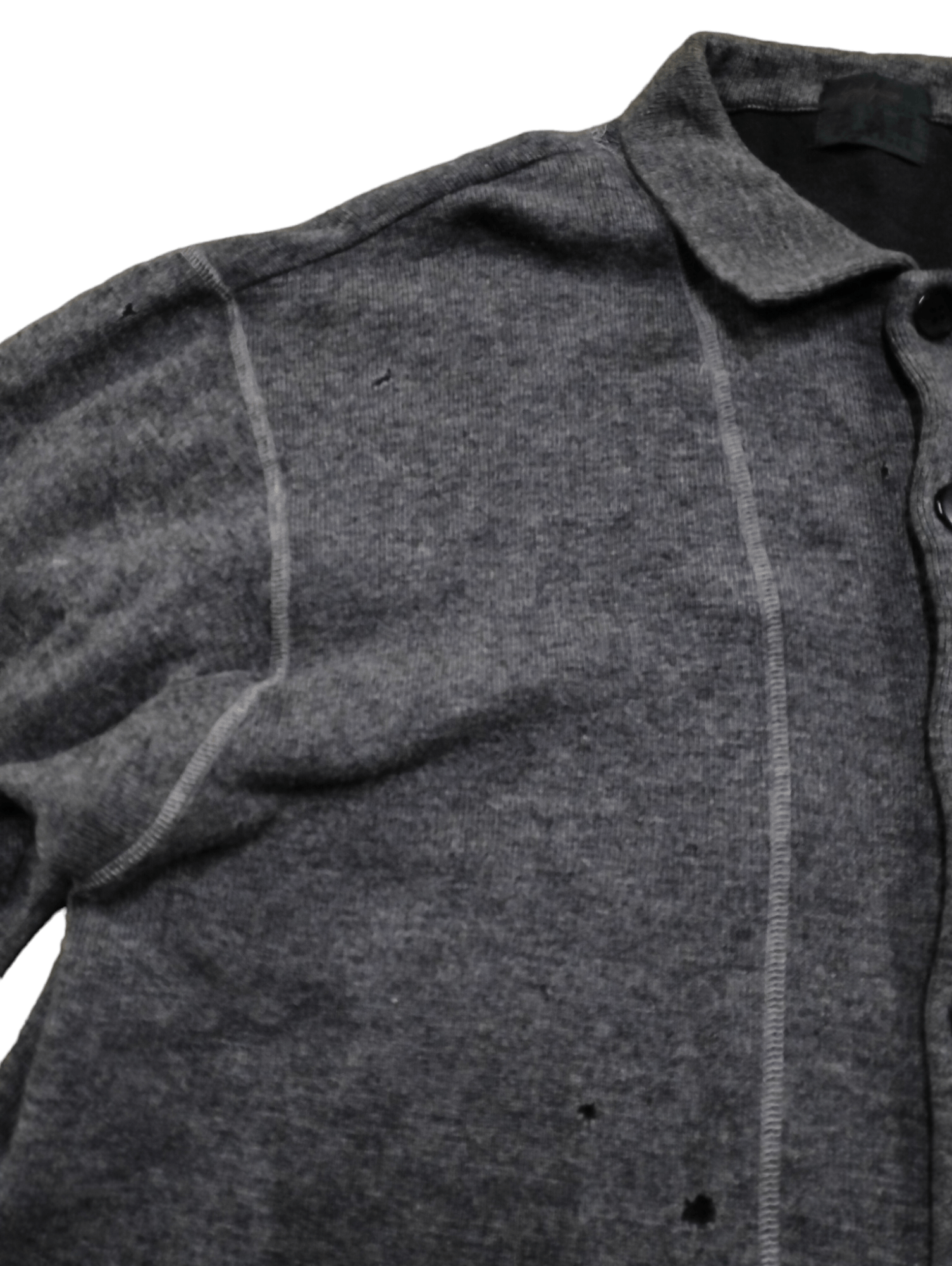Yohji Yamamoto Vintage Yohgi Yamamoto Signature Wool Jacket Distressed Size US M / EU 48-50 / 2 - 5 Thumbnail