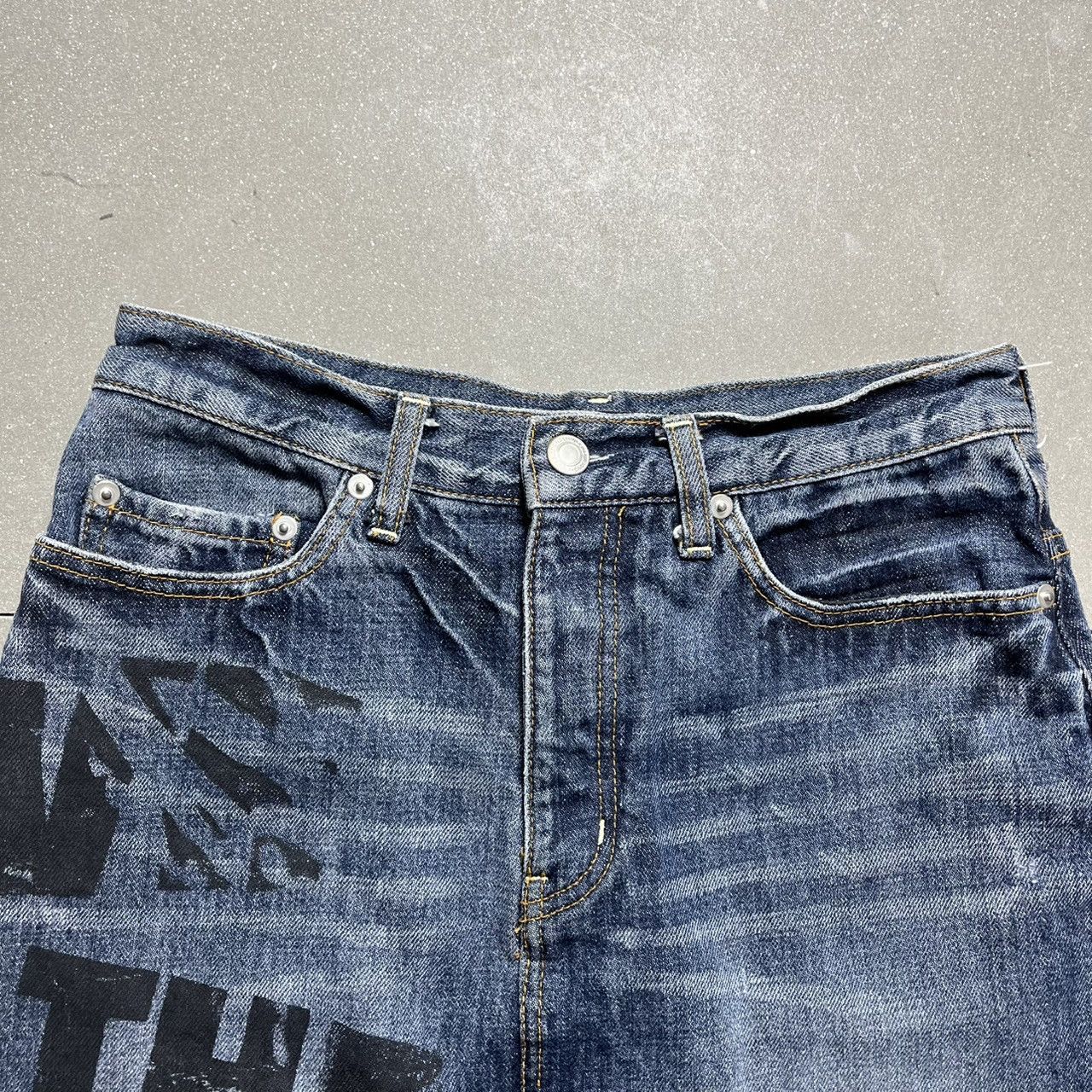 Japanese Brand Super Lovers Japanese Brand Denim Skirt Size 29" - 4 Thumbnail