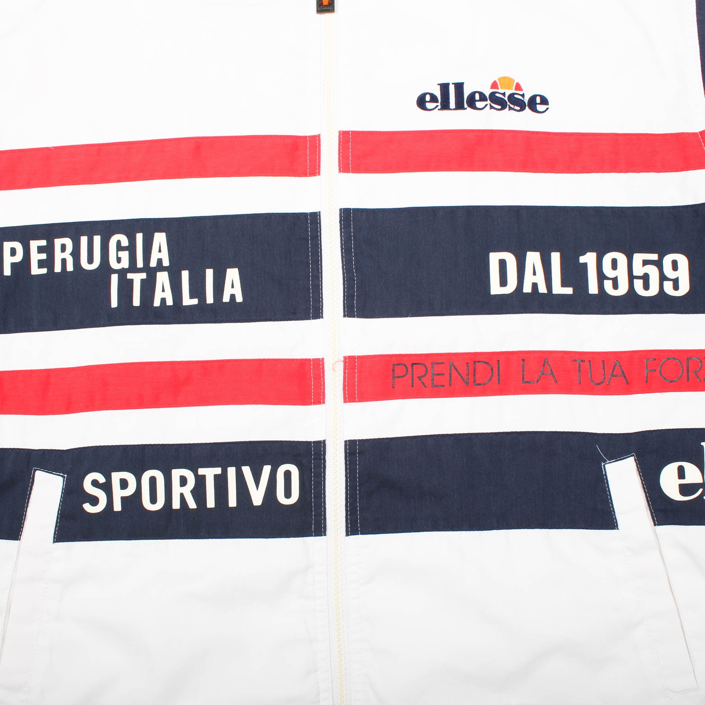 Ellesse Ellesse Track Jacket 90s Perugia Italia Sportivo Windbreaker Size US M / EU 48-50 / 2 - 10 Thumbnail