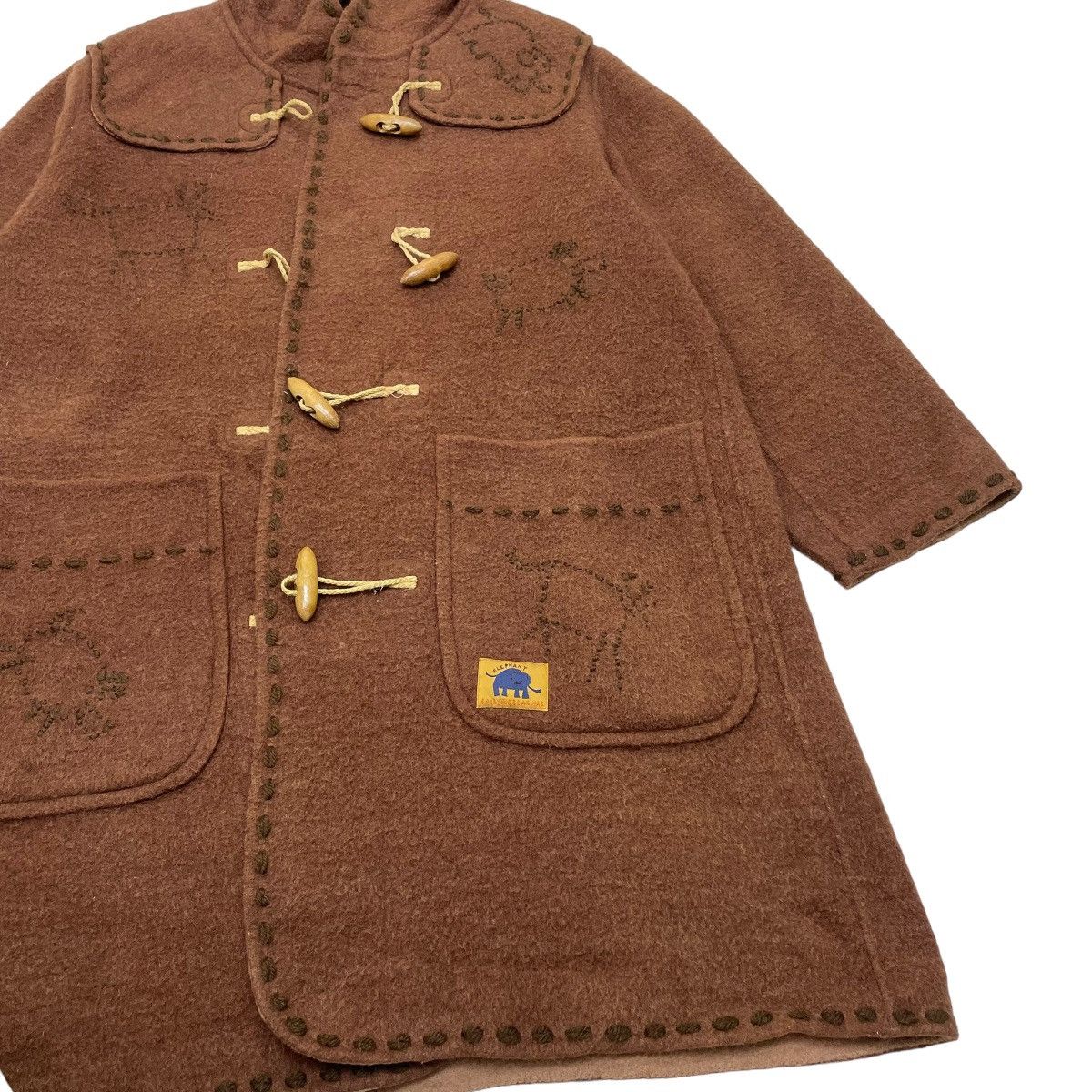 Hai Sporting Gear 🔥Vintage Hai Sporting Gear Duffle Wool Long Coat Jacket Size L / US 10 / IT 46 - 5 Thumbnail