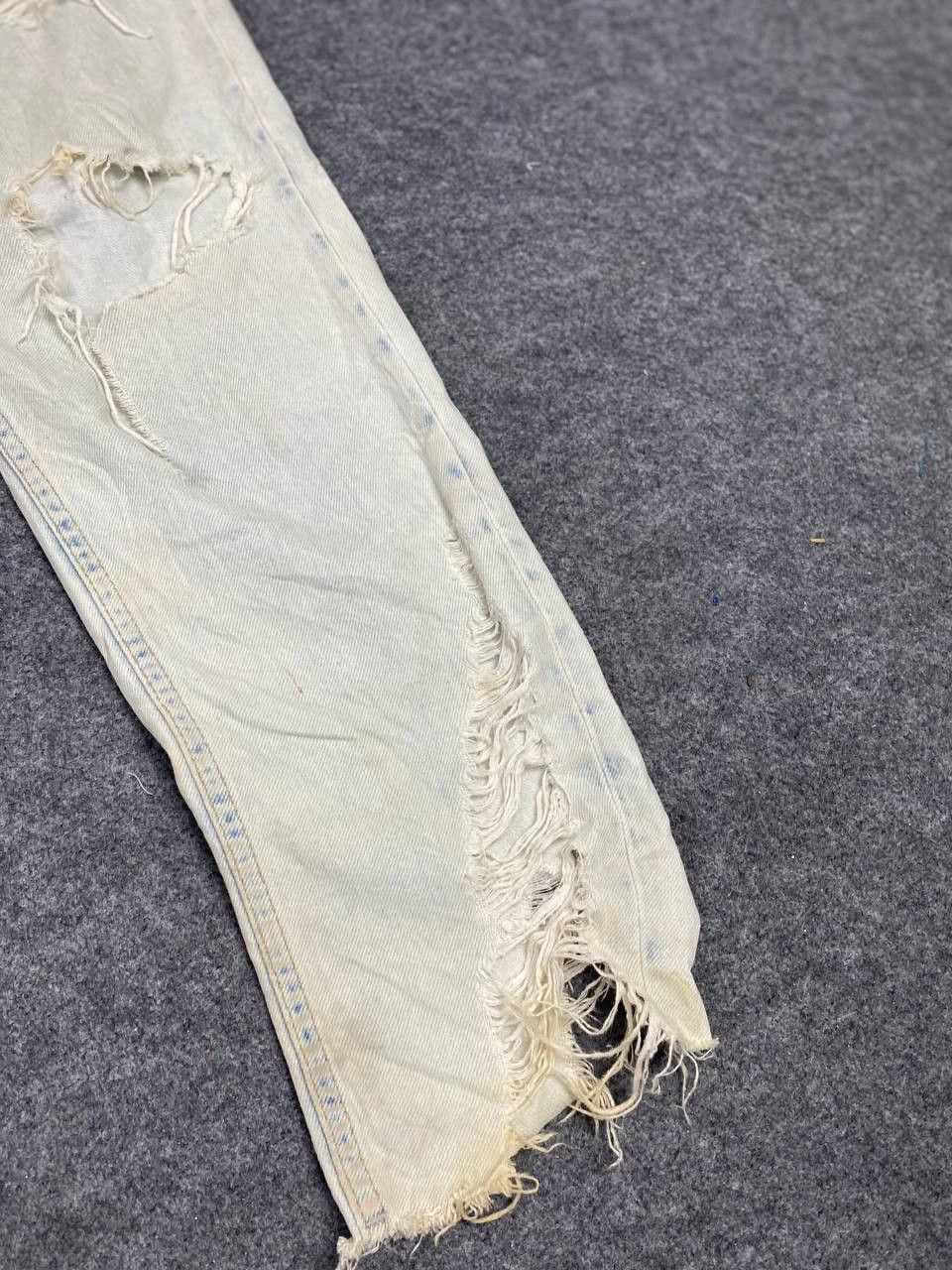Other &denim acid wash distressed denim nice design Size US 33 - 16 Thumbnail