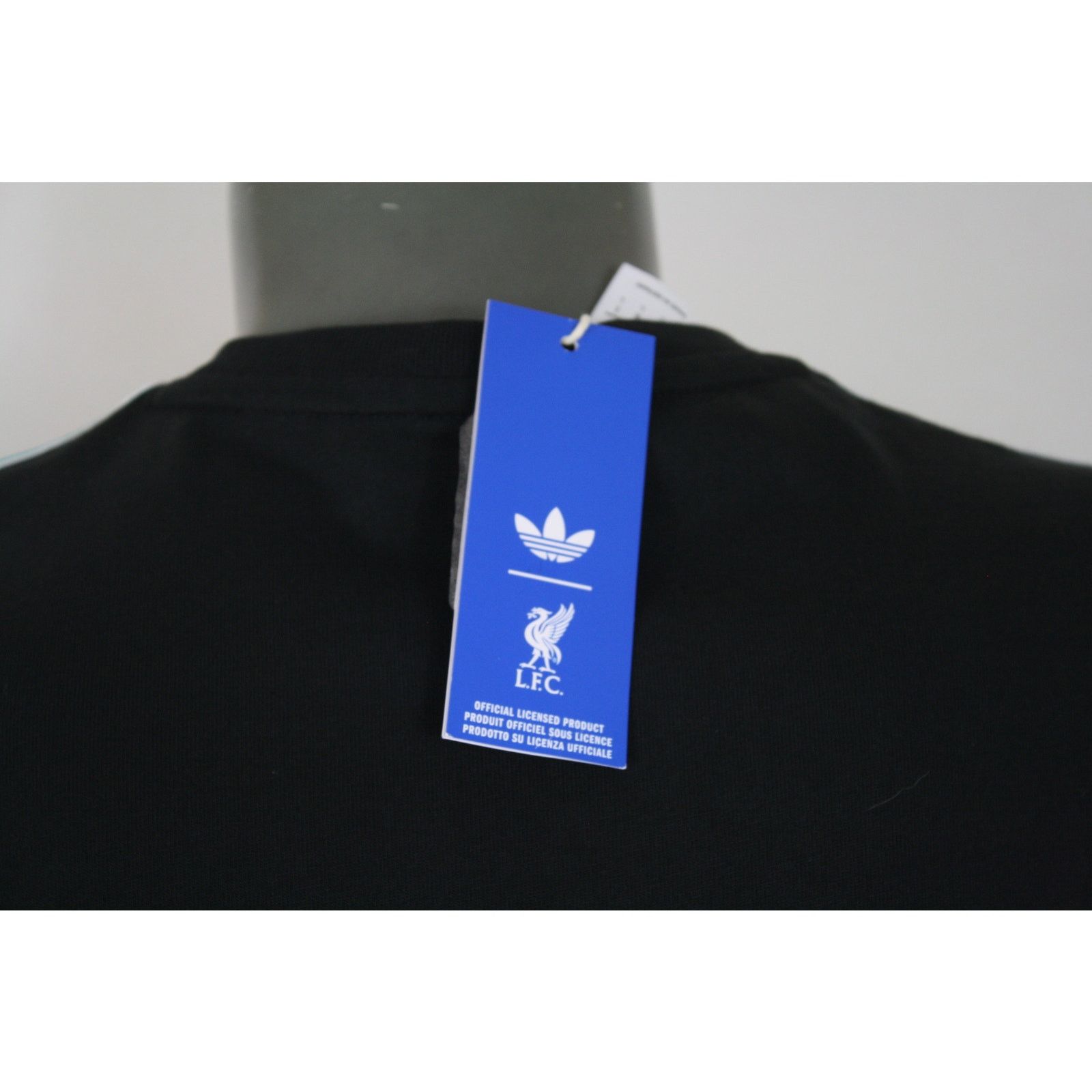 Adidas NWT Adidas Liverpool FC Terrace Icons Black Throwback Jersey Size US L / EU 52-54 / 3 - 6 Thumbnail
