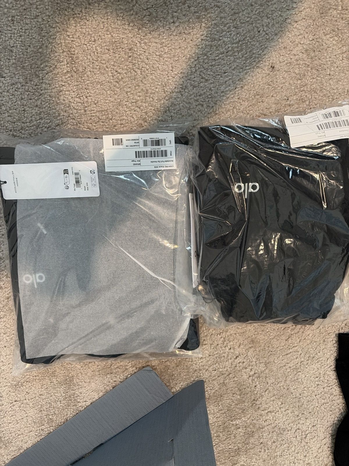 Alo All black zip up set xxs Size US XXS / EU 40 - 1 Thumbnail