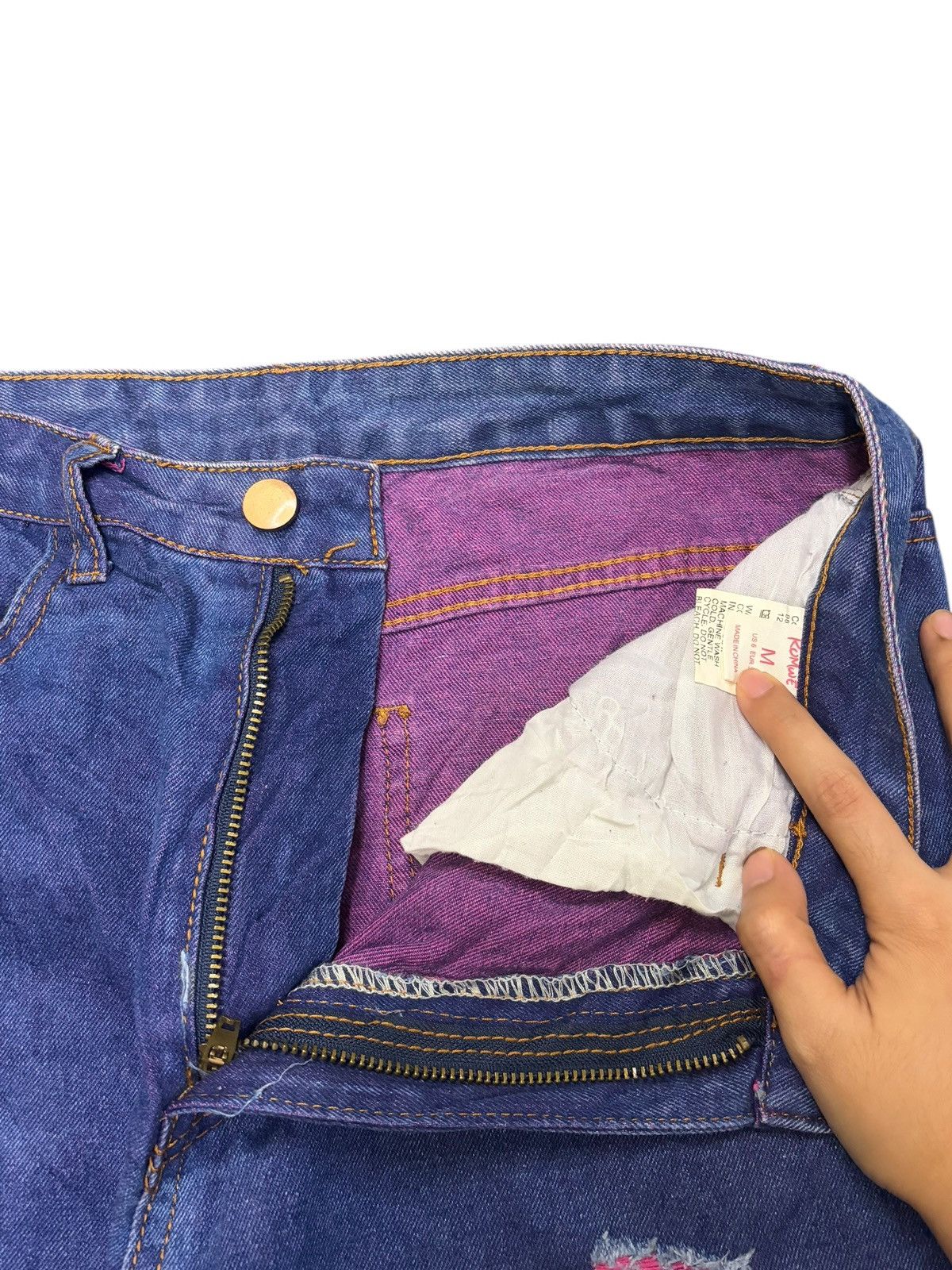 Acne Studios Vintage Japanese Brand Ultra Wide Distress Baggy Jeans Size 29" - 5 Thumbnail