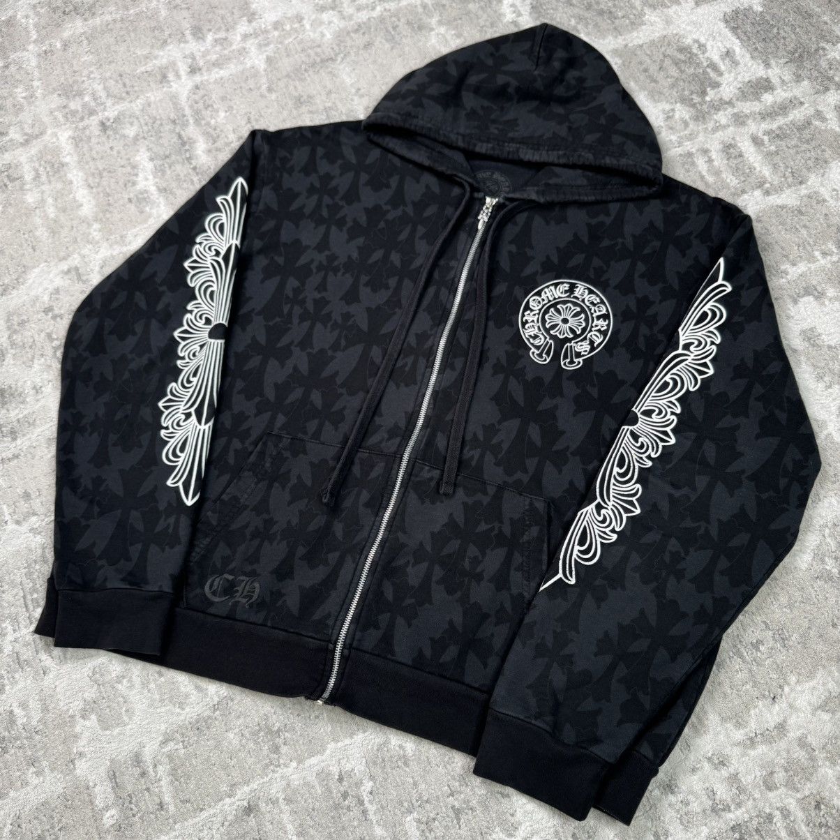 Chrome Hearts Cemetery monogram scroll zip up hoodie Size US L / EU 52-54 / 3 - 2 Thumbnail