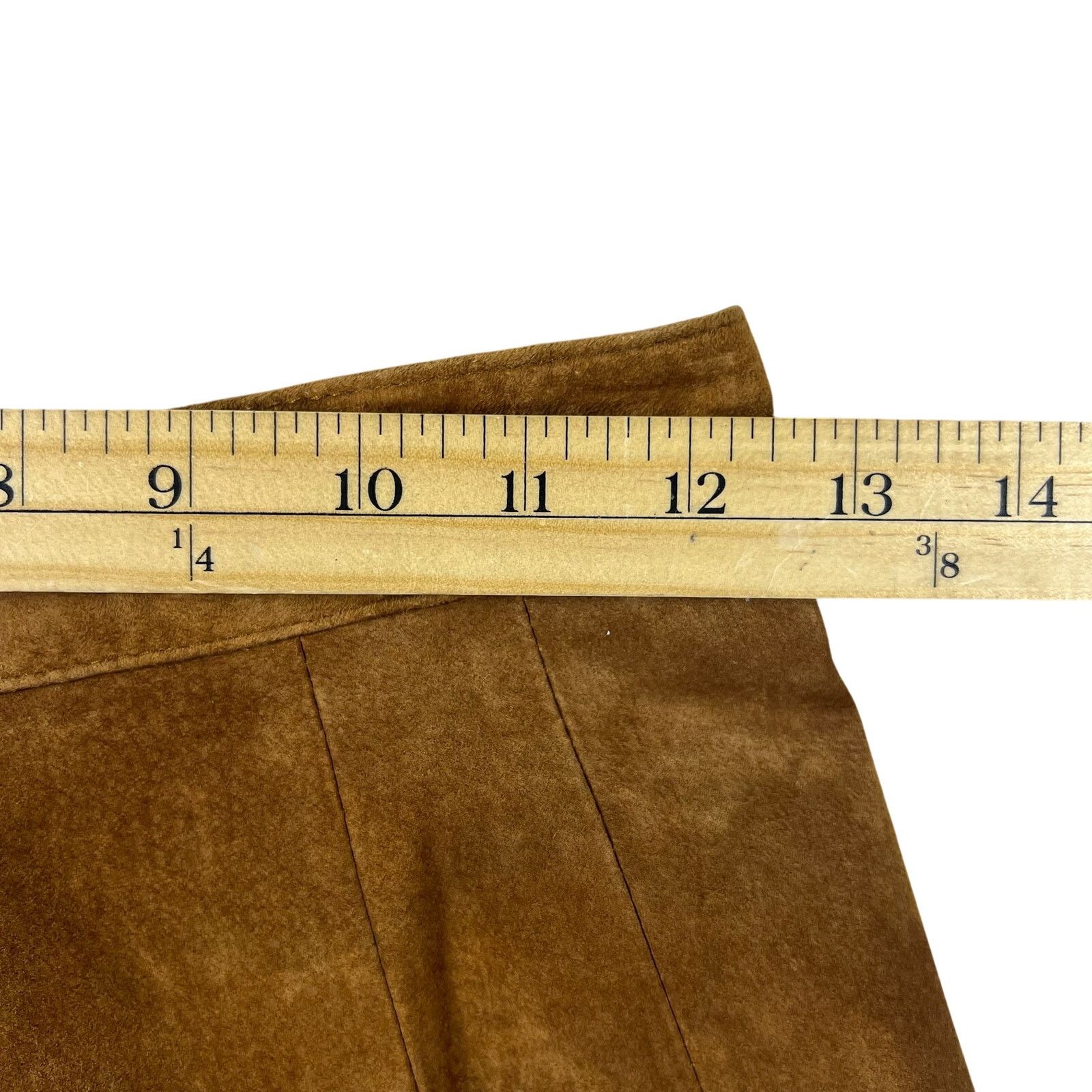 Perry Ellis Vintage Suede High-Waist Pants 6 | Perry Ellis Portfolio Size 28" / US 6 / IT 42 - 11 Thumbnail