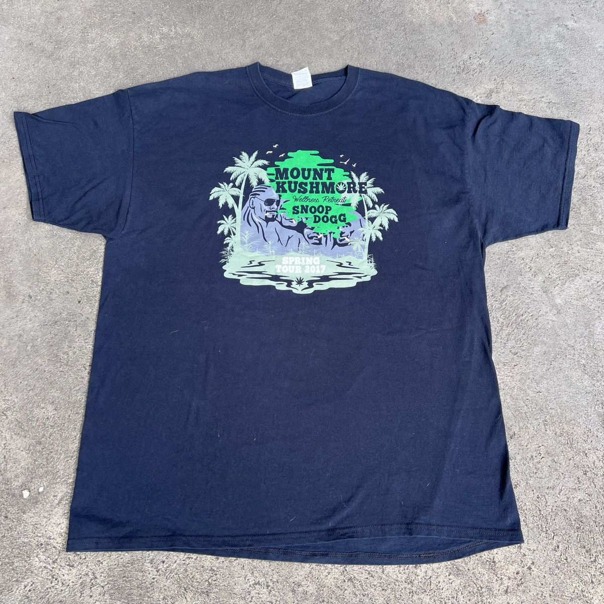 Rap Tees 2017 Snoop Dogg Mount Kushmore Tour Promo Tee 2XL Hiphop Rap Size US XXL / EU 58 / 5 - 2 Thumbnail