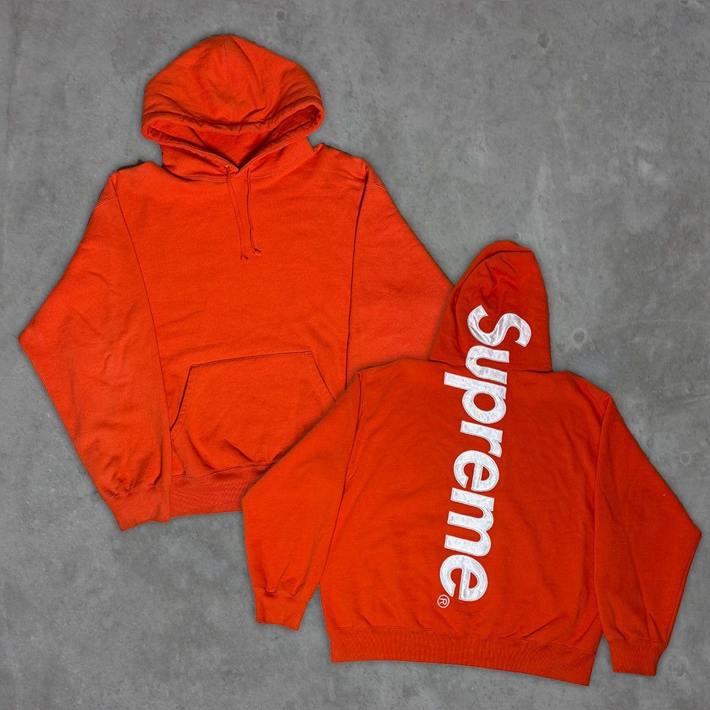 Supreme Supreme orange hoodie Size US L / EU 52-54 / 3 - 1 Thumbnail