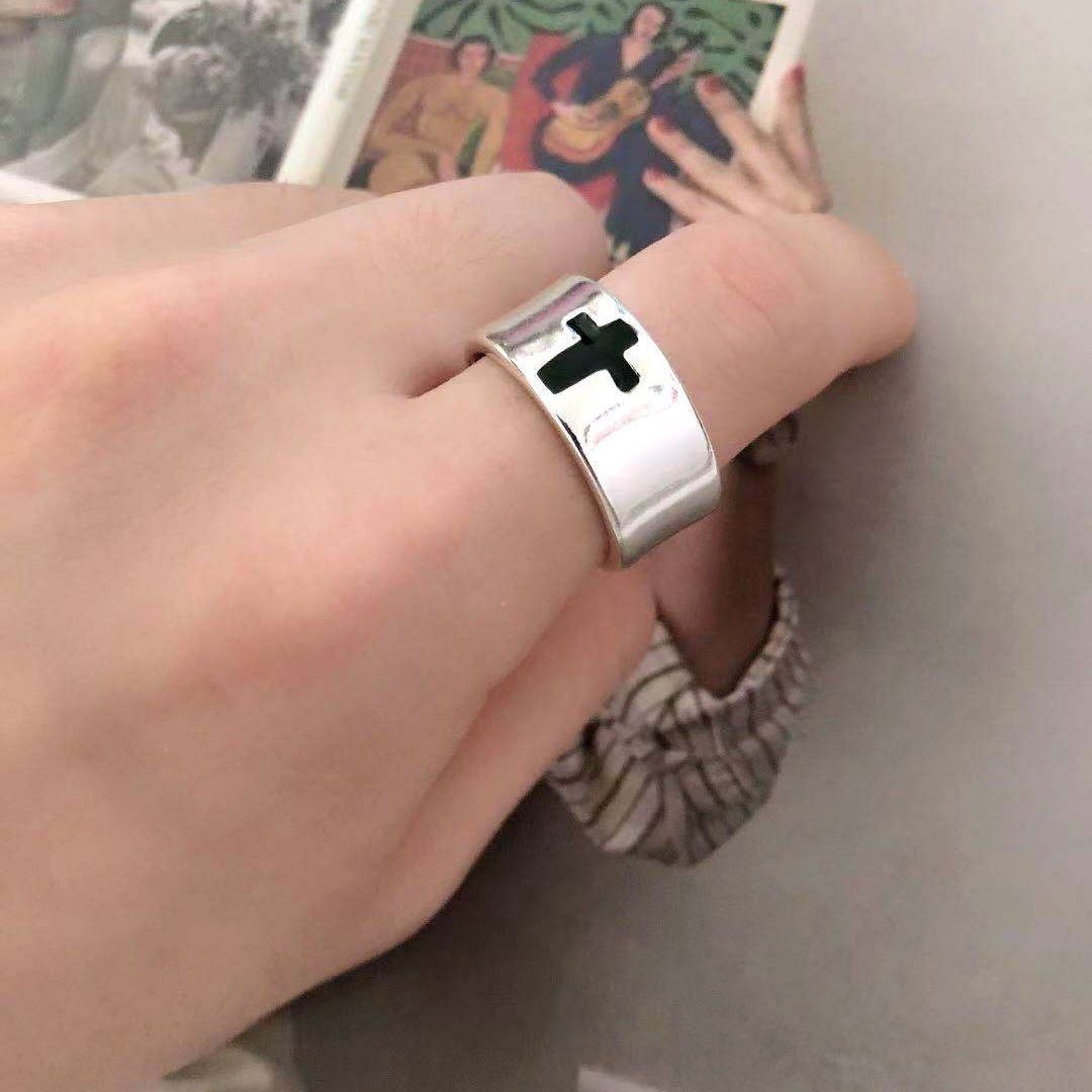 Jewelry Cross Future Jewelry Rings Open Size Chrome Ring (Size 7-13) Size ONE SIZE - 6 Thumbnail