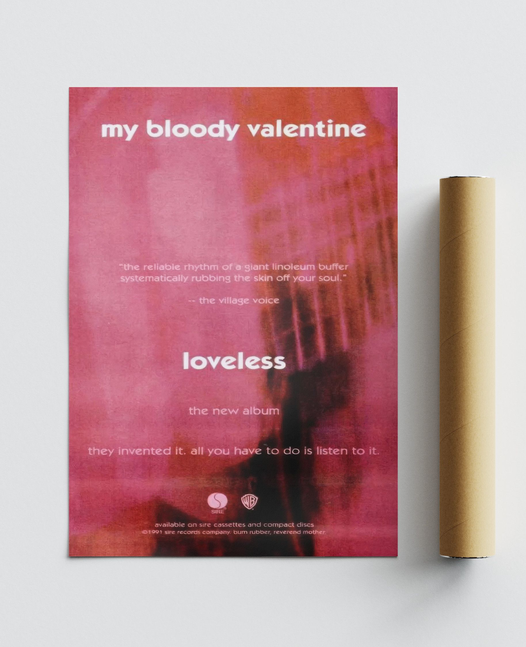Band Tees My bloody Valentine Poster Print Tee Vintage Music Merch Size ONE SIZE - 3 Thumbnail
