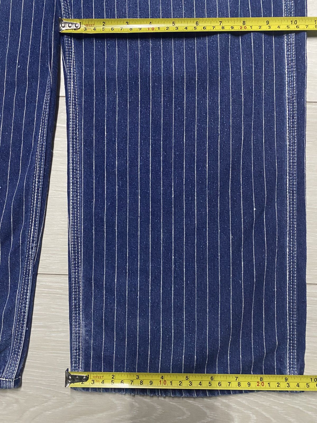 Warehouse & Co. Warehouse &Co Sanforized Hickory Carpenter Buckle Back Baggy Size US 35 - 16 Thumbnail