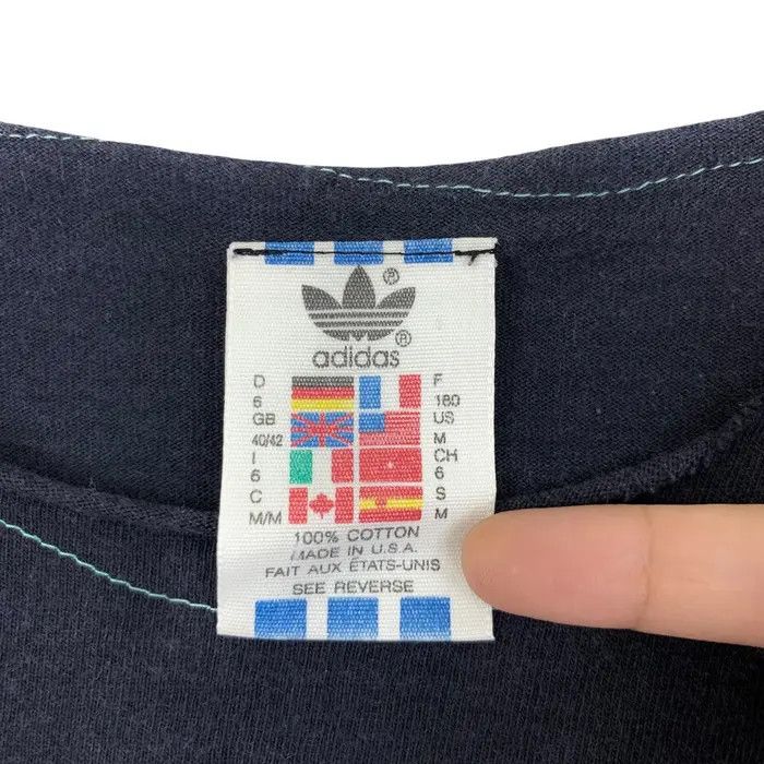 Adidas Vintage 90’ ADIDAS ORIGINALS TREFOIL Double Sided Tee Shirt Size M / US 6-8 / IT 42-44 - 7 Thumbnail