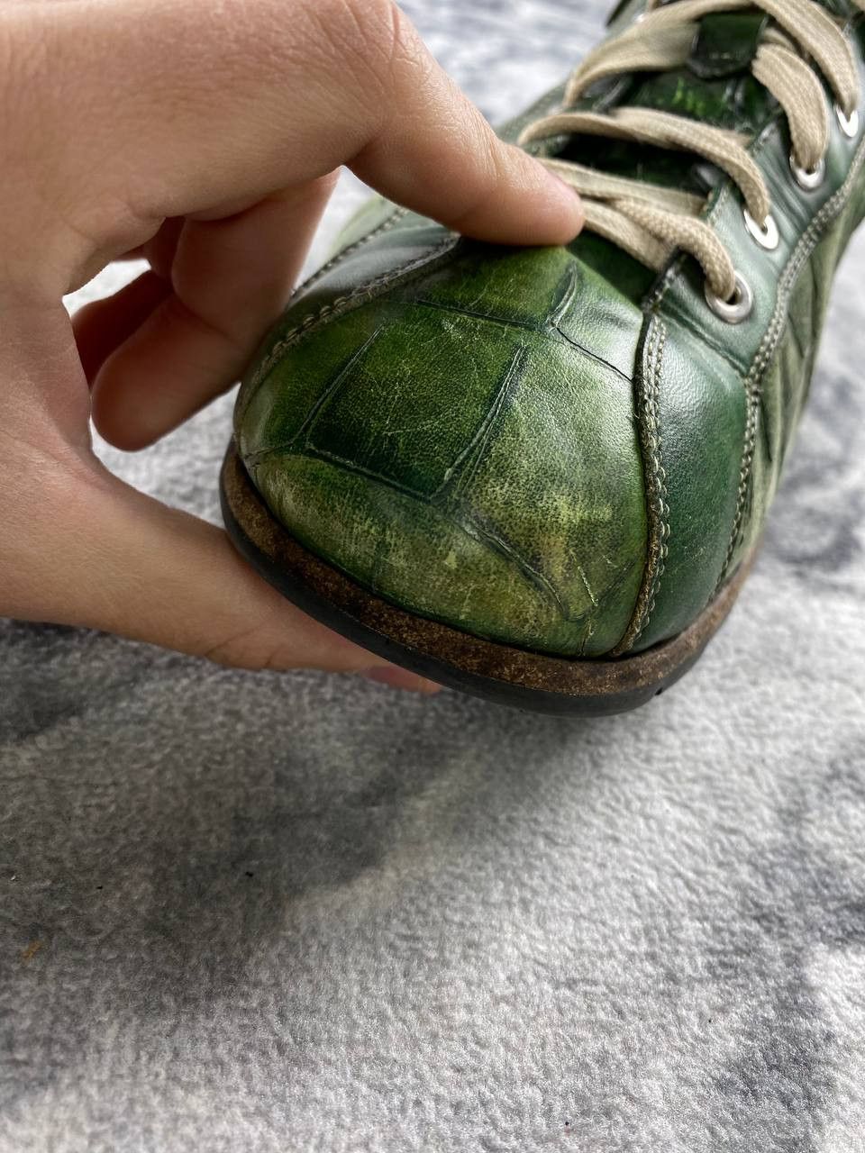 Harris Tweed Harris Lage Trainers Leather Trainers Men Size 11 Green Size US 11 / EU 44 - 9 Thumbnail