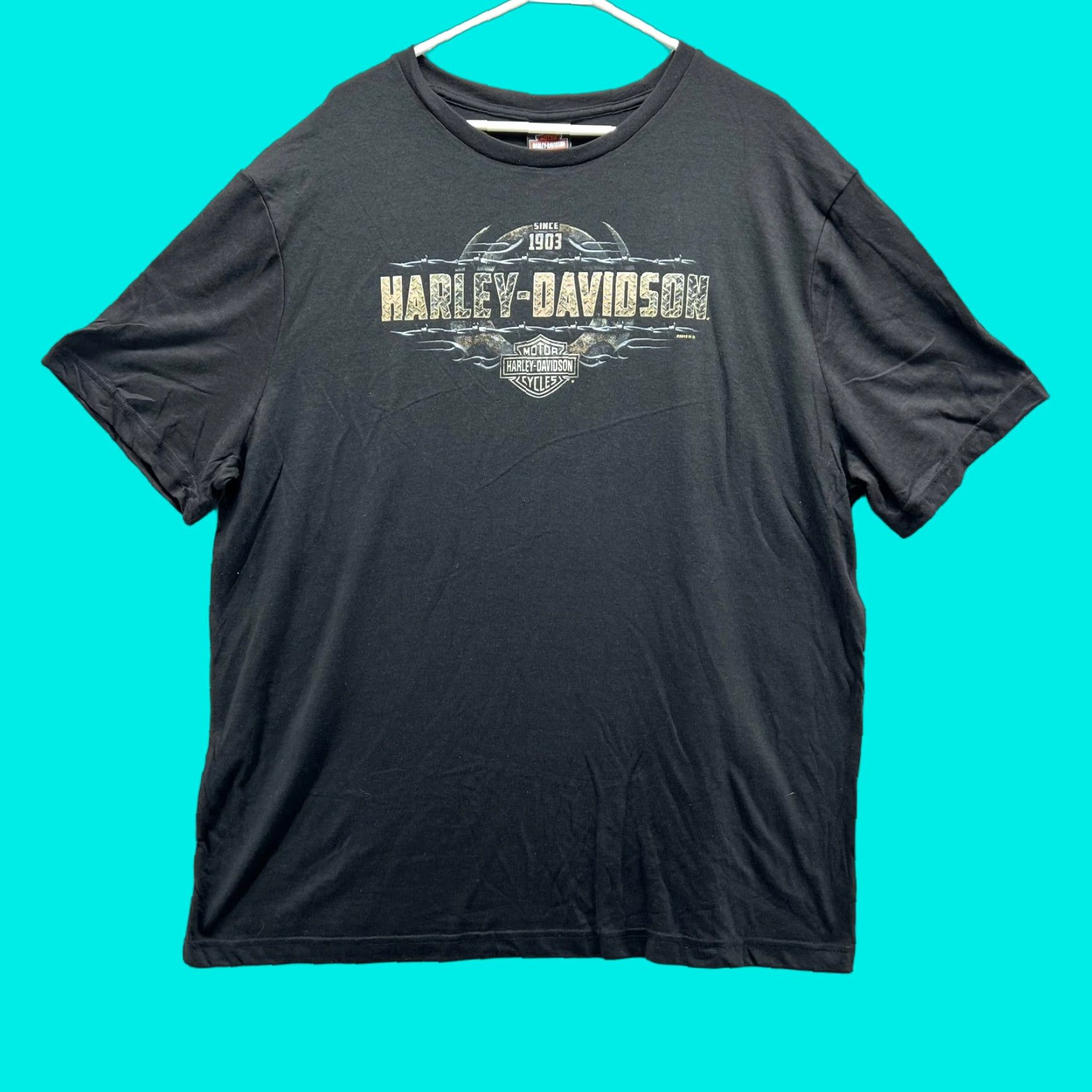 Harley Davidson Harley-Davidson Shirt Men 2XL Black T-Shirt Motorcycle Logo 2019 New Size US XXL / EU 58 / 5 - 1 Thumbnail