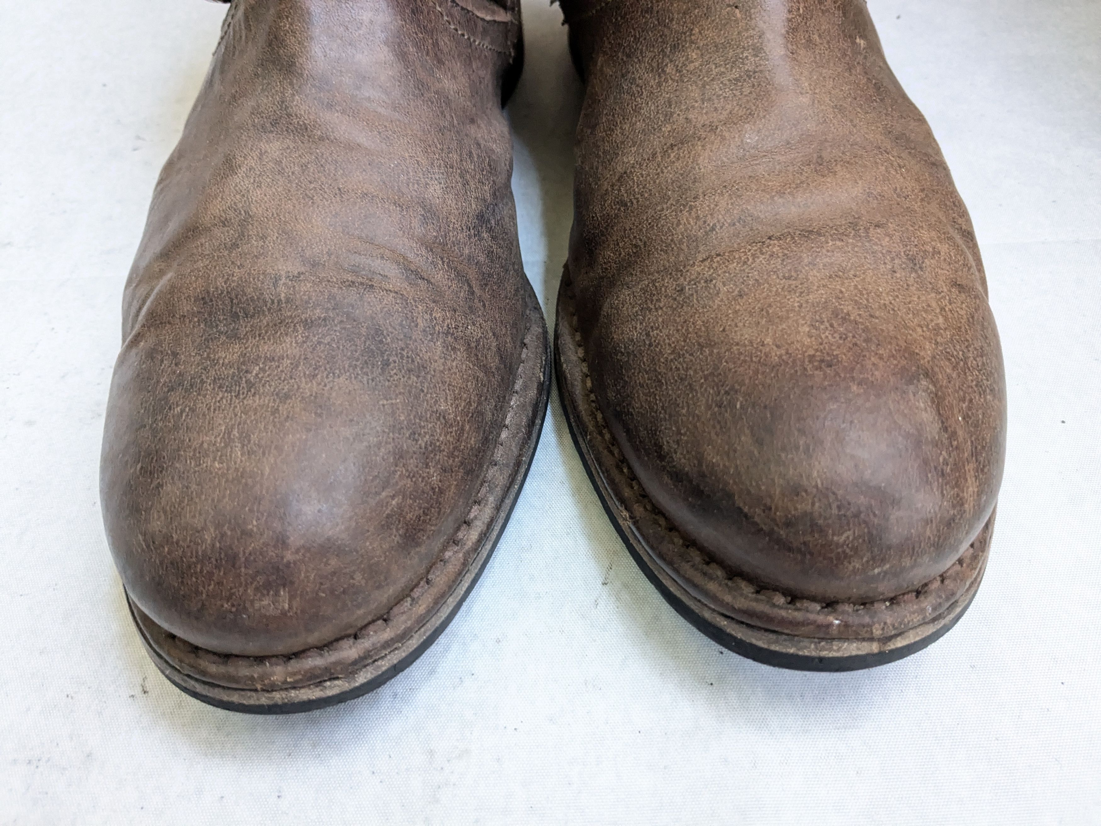 Frye Frye Engineer Boots Brown Leather 11.5 Leather Buckle Size US 11.5 / EU 44-45 - 4 Thumbnail