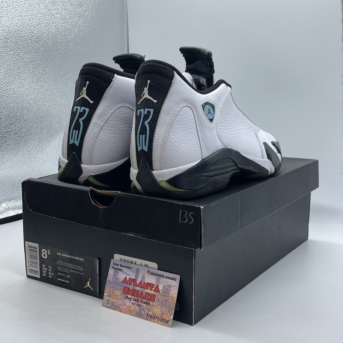 Jordan Brand Air Jordan 14 oxidized green Size US 8.5 / EU 41-42 - 5 Thumbnail