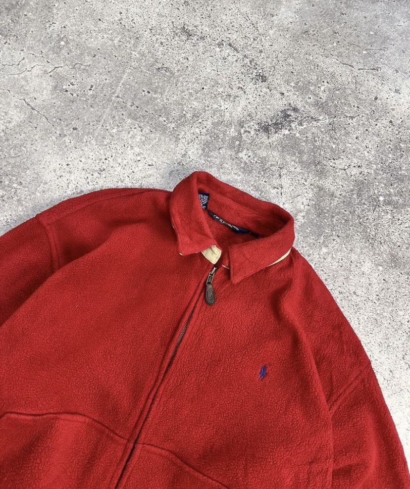 Polo Ralph Lauren Polo Ralph Lauren Vintage Fleece Jacket Full Zip Distressed Size US M / EU 48-50 / 2 - 7 Thumbnail