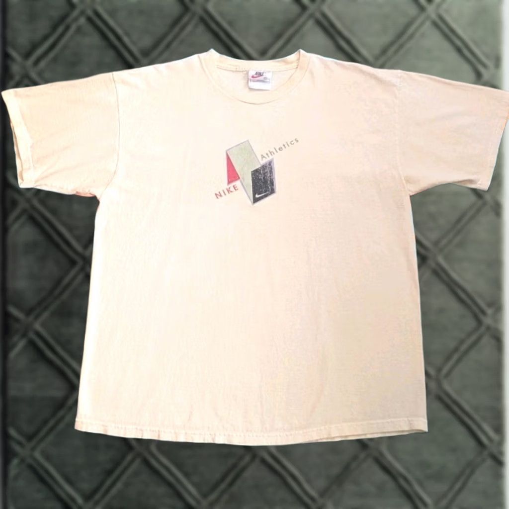 Nike VINTAGE Nike Shirt USA Essentials Streetwear 90s Ivory Adult Large Mens Size US L / EU 52-54 / 3 - 1 Thumbnail