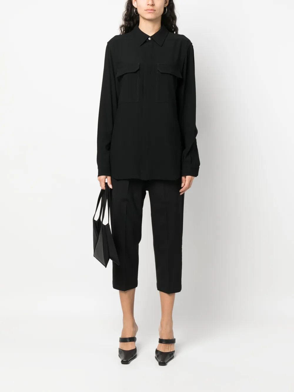 Rick Owens o1y0126 Sweatpant in Black Size 27" / US 4 / IT 40 - 4 Thumbnail
