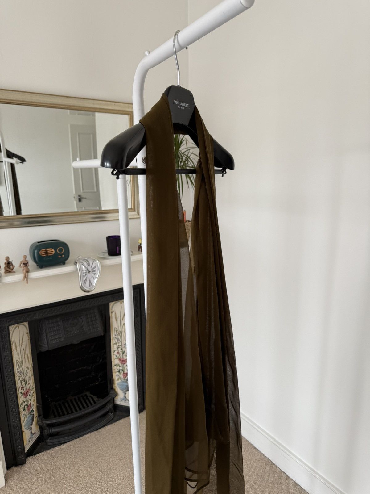 Saint Laurent Paris SS24 Saint Laurent Backless Halter top in Silk Satin Size US XS / EU 42 / 0 - 9 Thumbnail