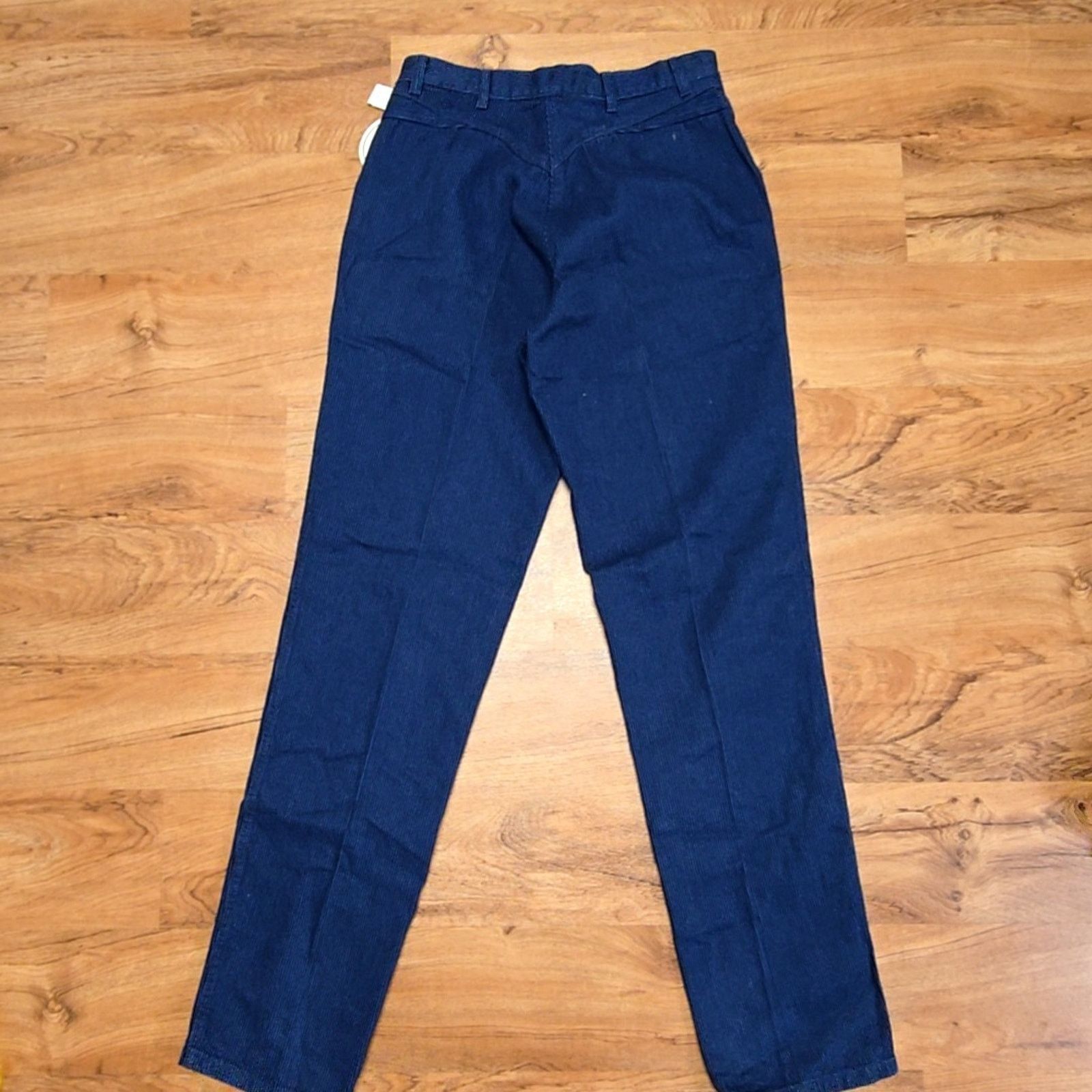 Roper Vintage Pinstriped Jeans Blue High Waist 80s Womens 15 Size 36" / US 14 / IT 50 - 1 Thumbnail