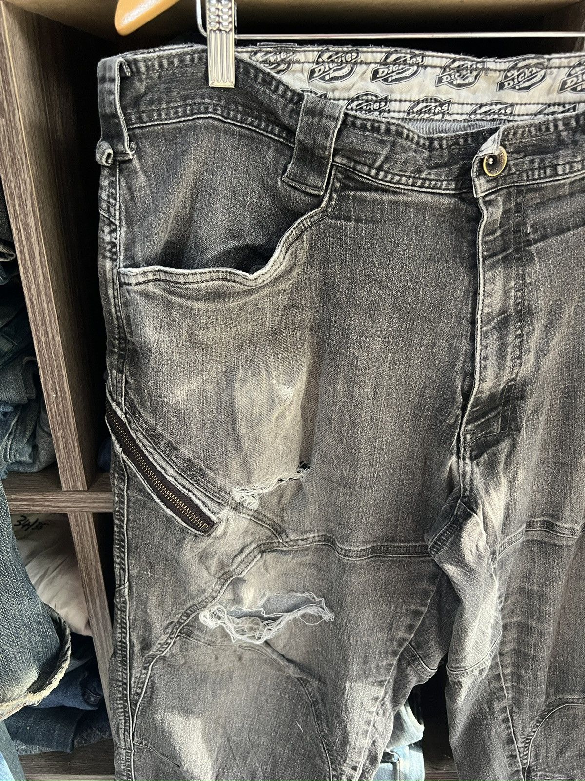 Dickies 🔥Vintage Dickies Distressed Denim Cargo Pant Size US 41 - 5 Thumbnail