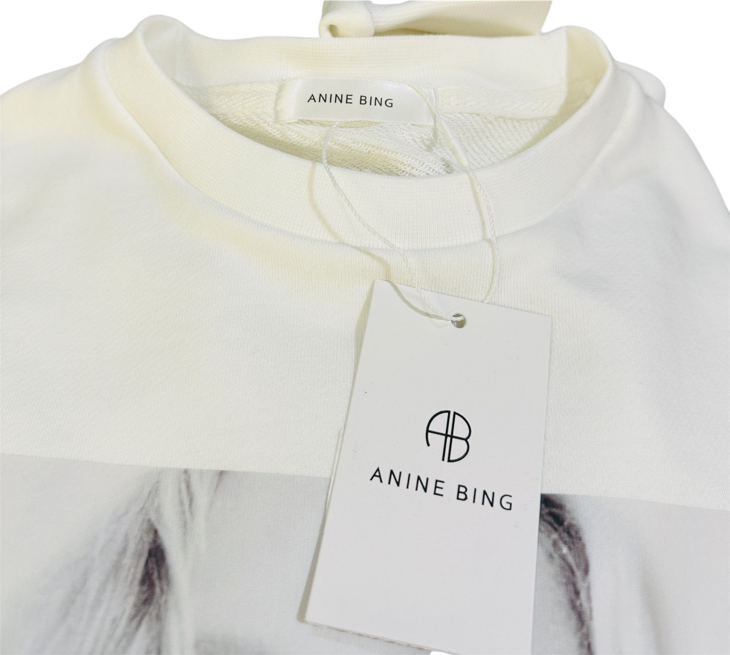 Anine Bing White Sweatshirt Kate Moss photography Size XS / US 0-2 / IT 36-38 - 5 Thumbnail