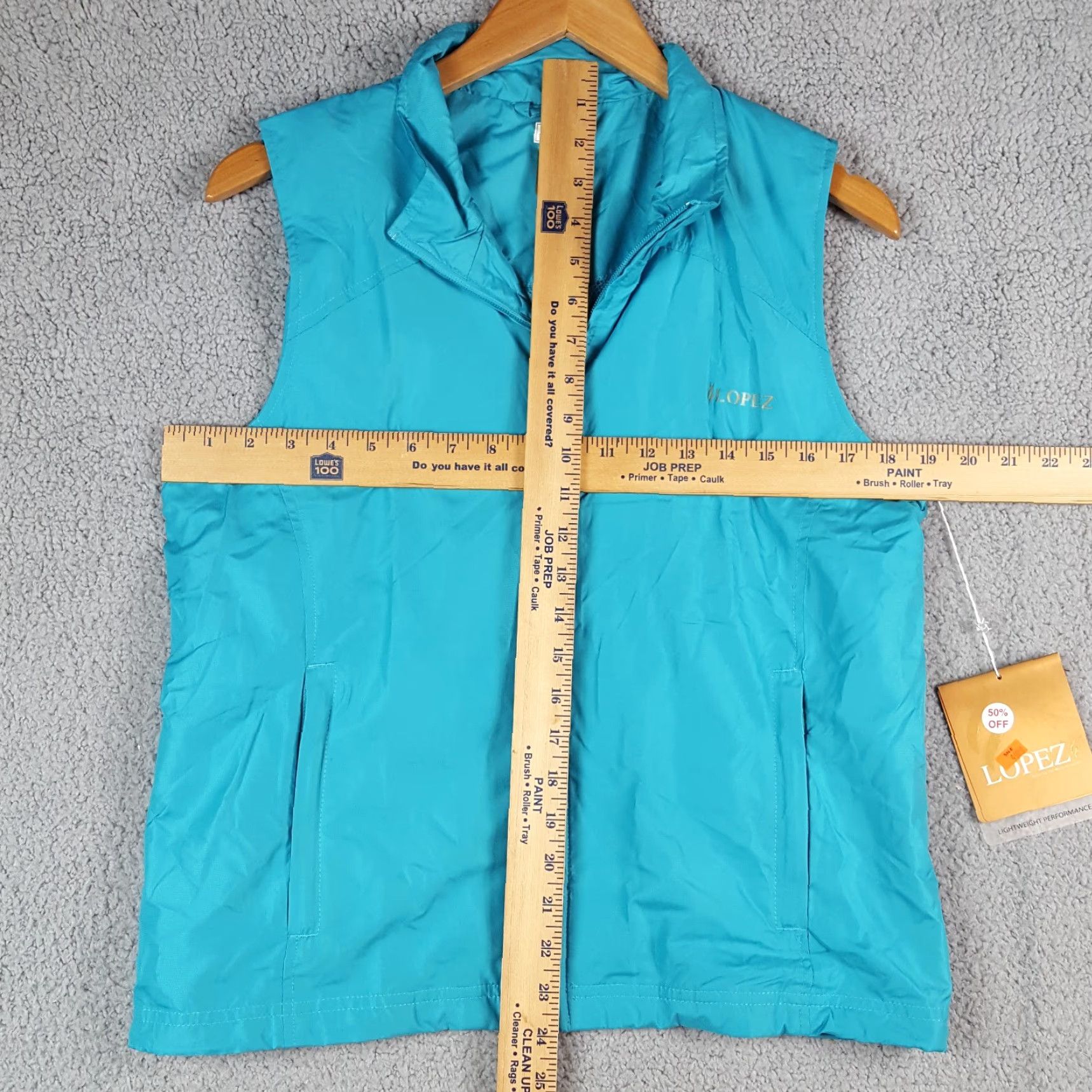 Vintage Lightweight Athletic Sleeveless Vest Women's Medium Zip Up Windbreaker Jacket Size M / US 6-8 / IT 42-44 - 6 Thumbnail