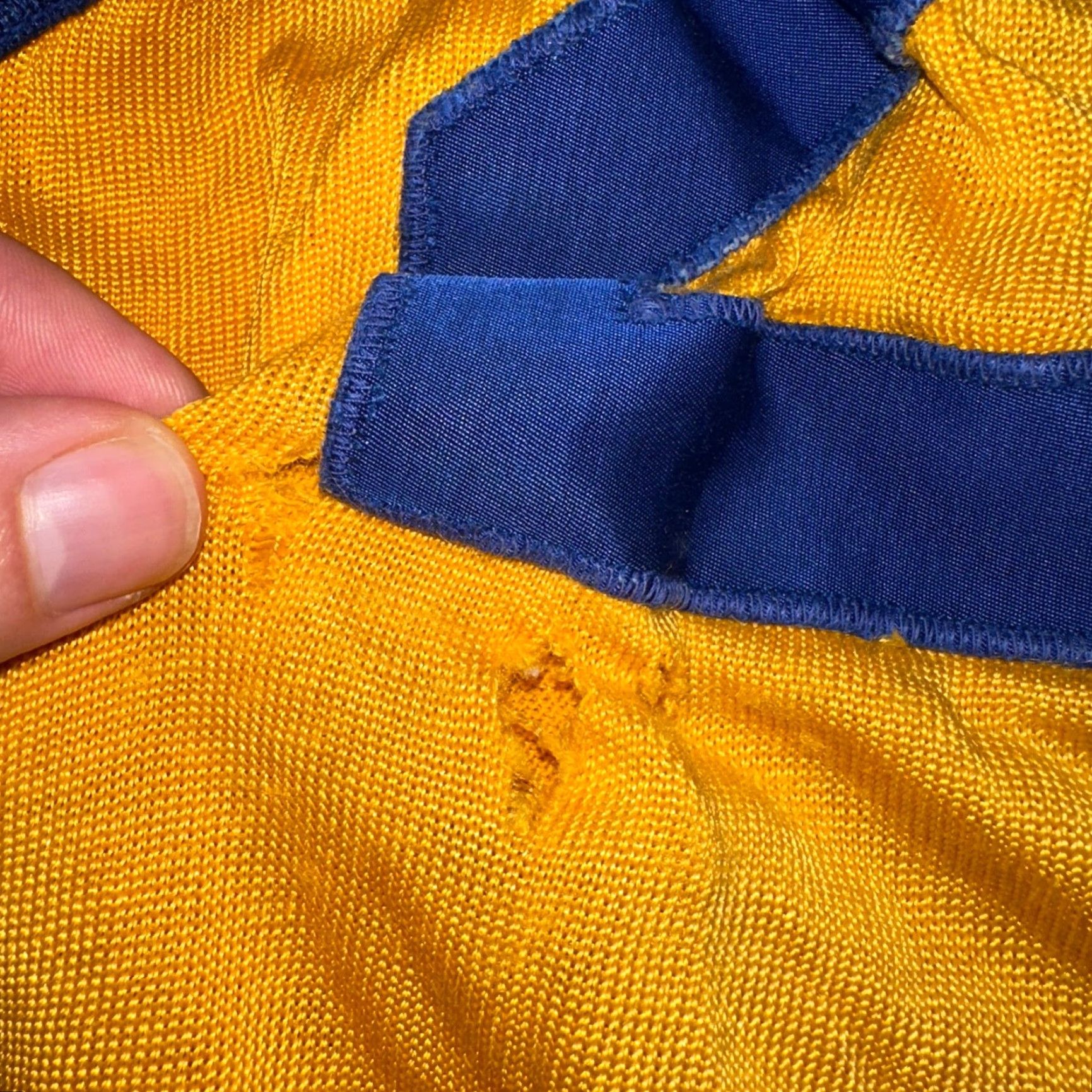 Vintage VINTAGE Russell T-Shirt Men 1950s Rockabilly Tank 24 Number Yellow Short Sleeve Crew Neck VTG Size US M / EU 48-50 / 2 - 7 Thumbnail