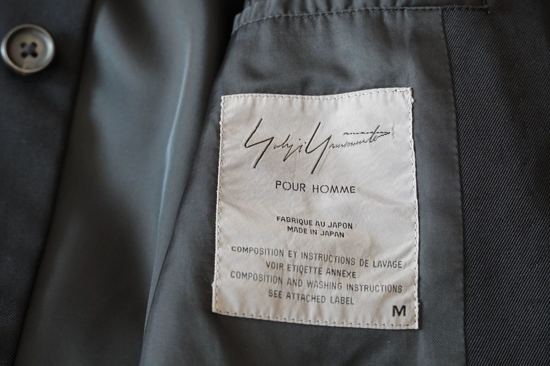 Yohji Yamamoto Yohji Yamamoto 97AW Wax Man Wool Jacket M J95 Size US M / EU 48-50 / 2 - 6 Thumbnail