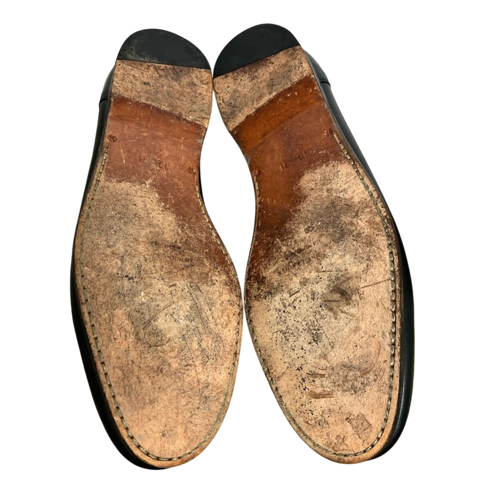 Magnanni Men's Magnanni Brown Black Two Tone Leather Loafers Shoes Size US 11 / EU 44 - 9 Thumbnail