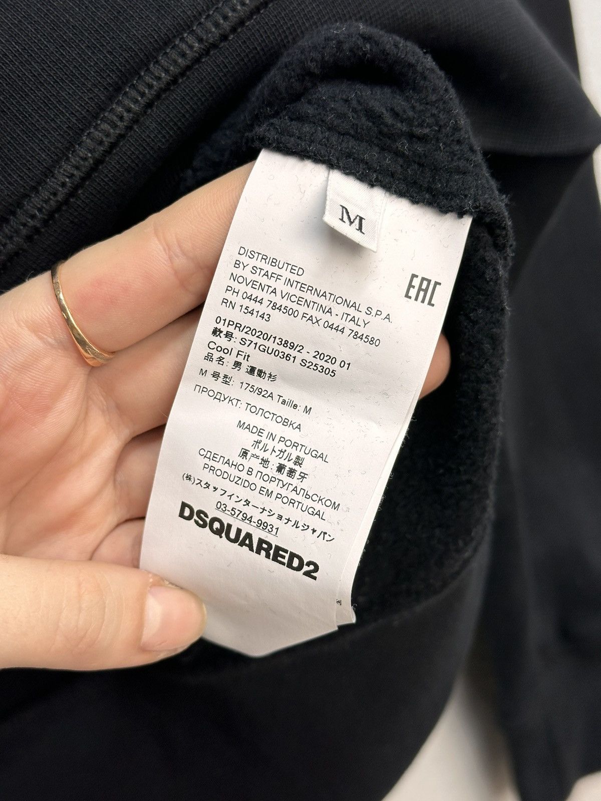 Dsquared2 Vintage Hoodie Dsquared2 black Zip Pants Luxury jacket Y2K Size US M / EU 48-50 / 2 - 6 Thumbnail