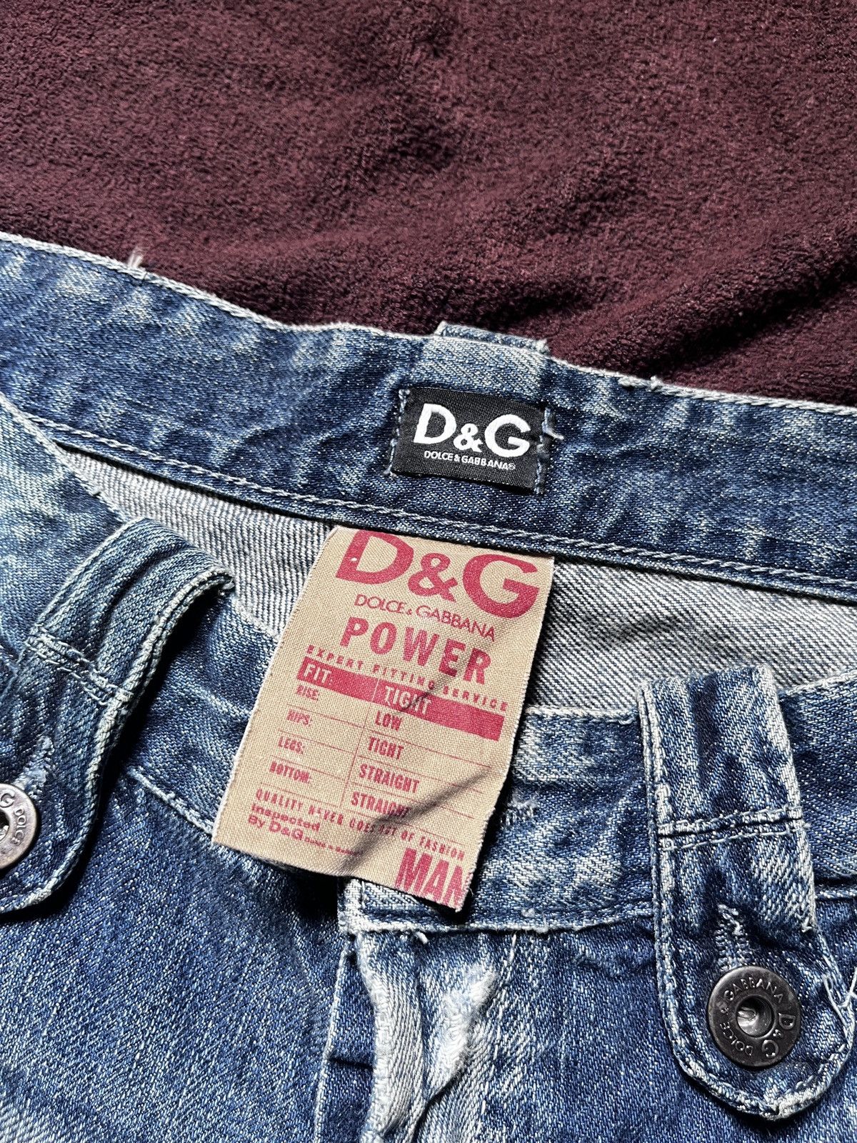 Dolce & Gabbana 1990s Dolce Gabbana Power Jeans Size US 32 / EU 48 - 9 Thumbnail