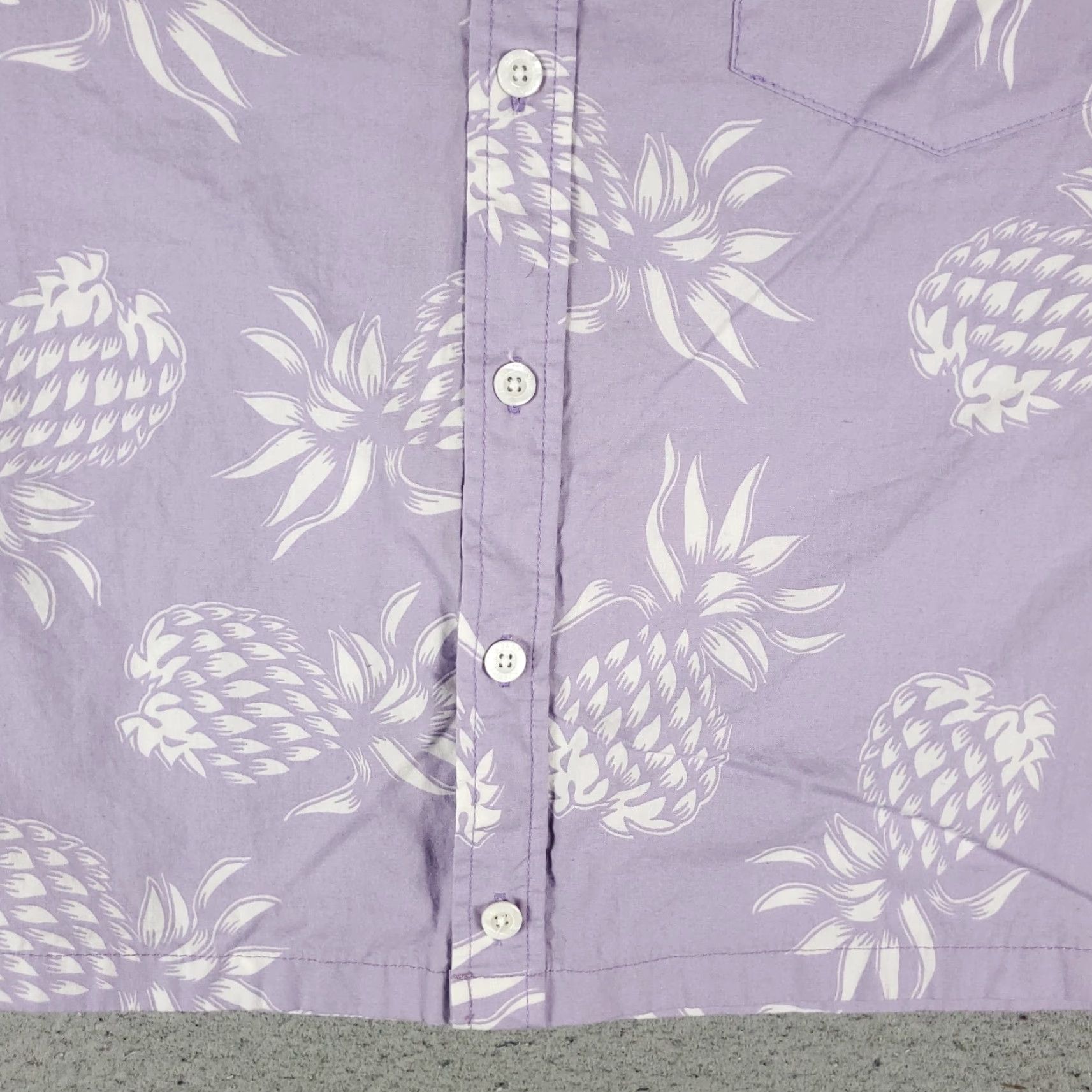 Vintage VINTAGE Avanti Shirt Mens Medium Purple Floral Button-Up Short Sleeve Collared Size US M / EU 48-50 / 2 - 3 Thumbnail