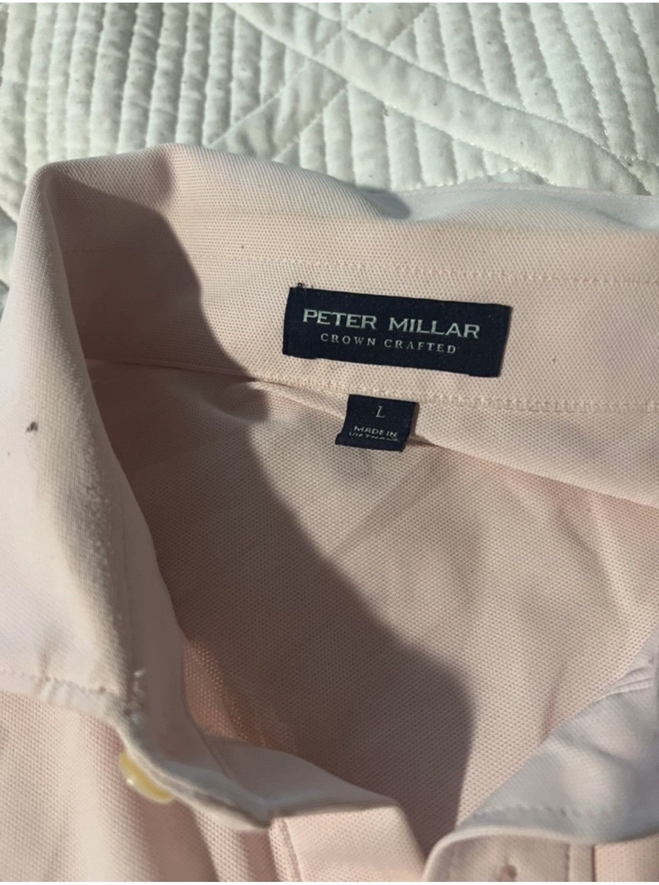 Peter Millar Peter Millar Pale Pink Polo Size US L / EU 52-54 / 3 - 2 Thumbnail