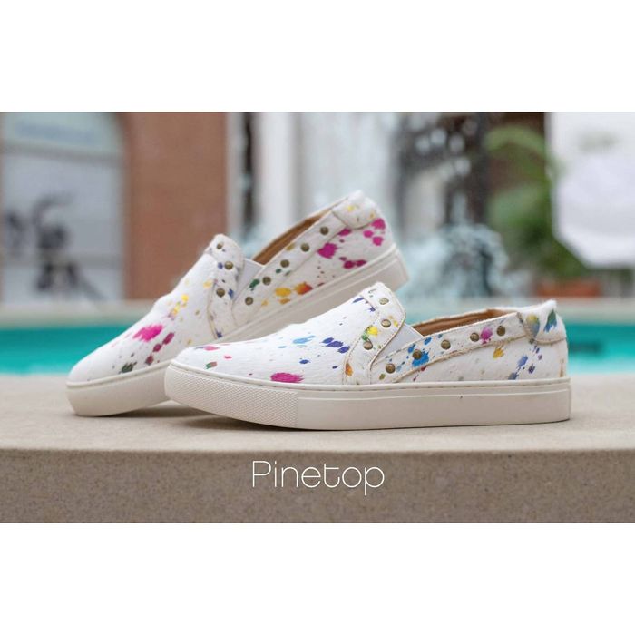 Designer CORKYS FOOTWEAR Pine Top Rainbow Slip On Sneaker In White