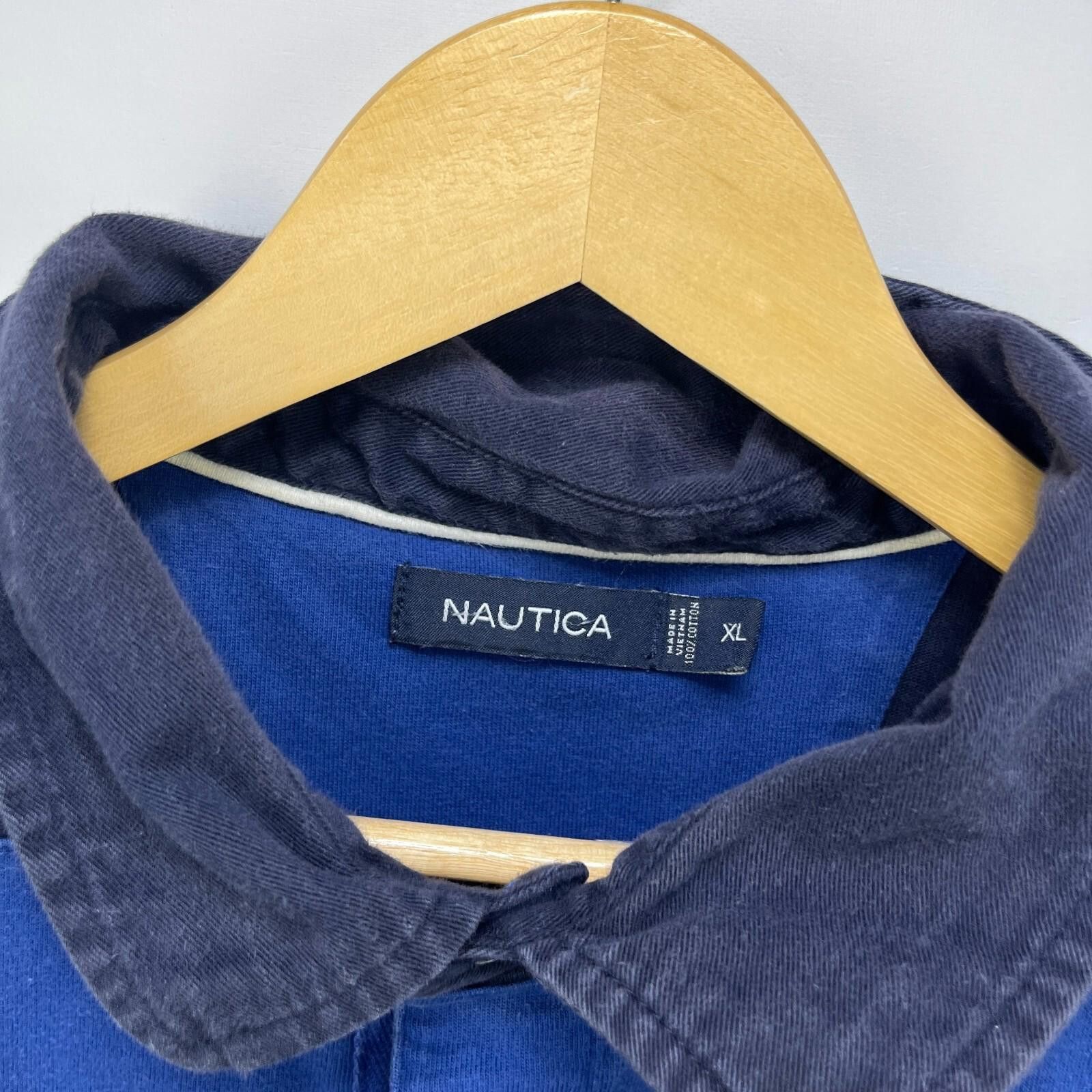 Nautica Vintage Nautica Rugby Polo Long Sleeve Shirt XL Size US XL / EU 56 / 4 - 4 Thumbnail