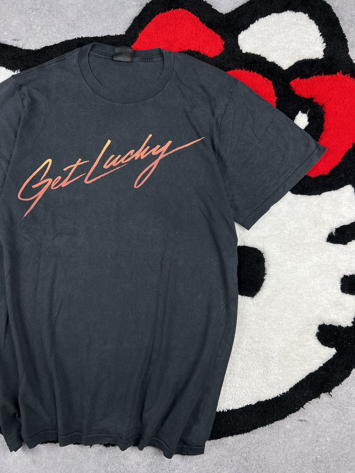 Other Daft Punk Get Lucky Y2K Band Japanese Faded Tee Shirt Size US L / EU 52-54 / 3 - 3 Thumbnail