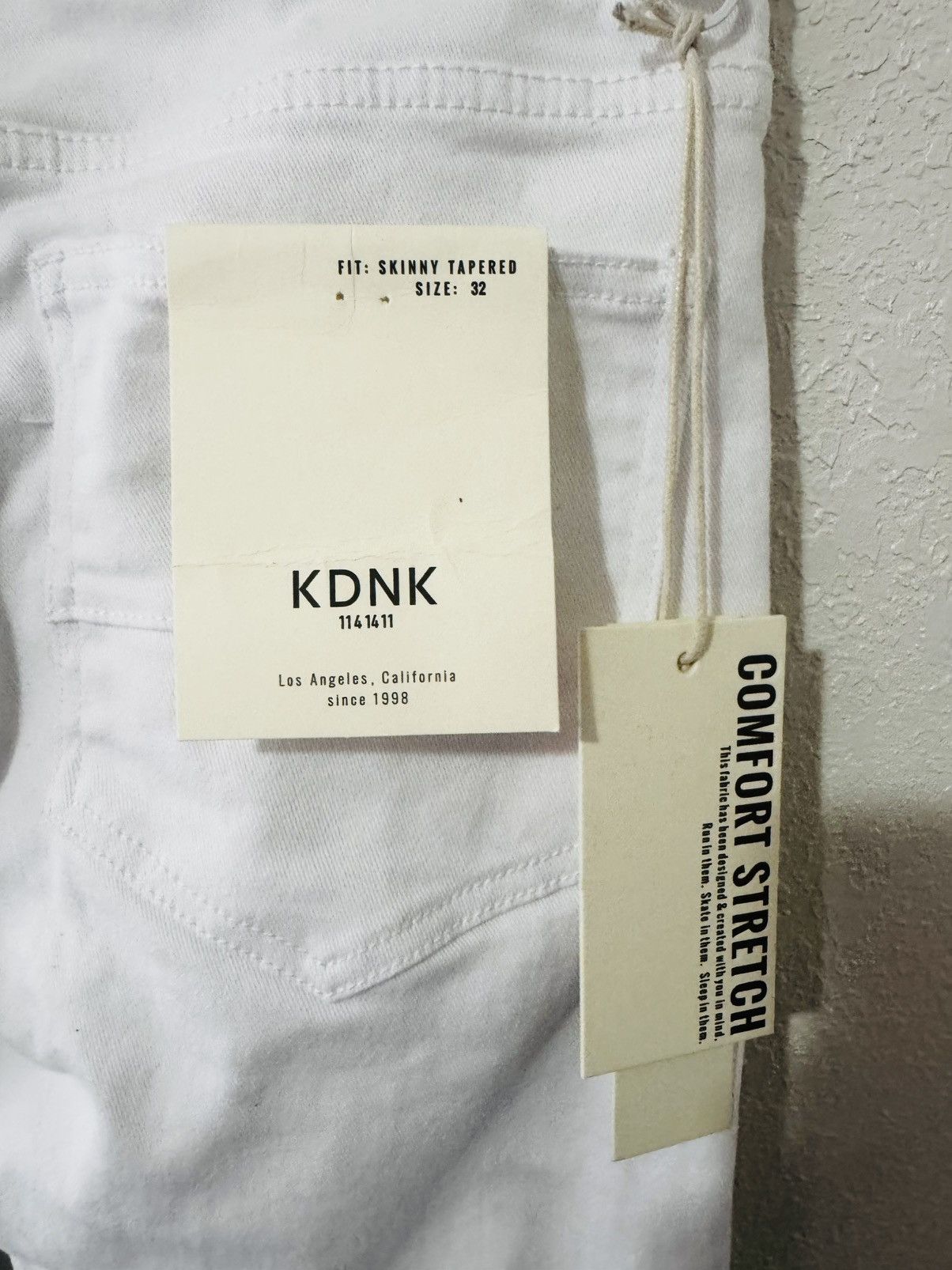 Kodak KDNK Ankle Zipper Skinny Jeans “White” Size US 32 / EU 48 - 3 Thumbnail