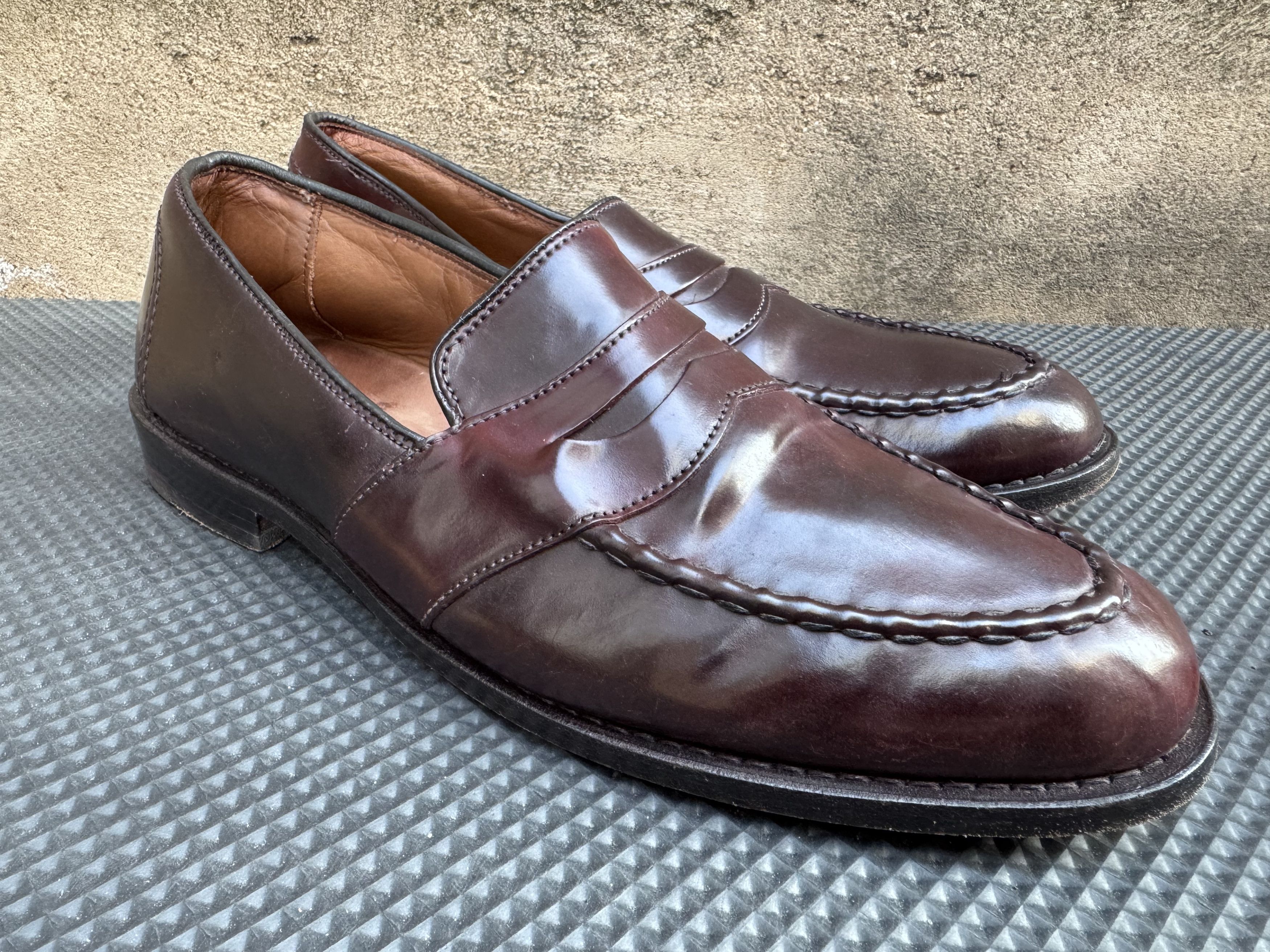 Church's Allen Edmonds Randolph Shell Cordovan Penny Loafers Size US 10 / EU 43 - 3 Thumbnail