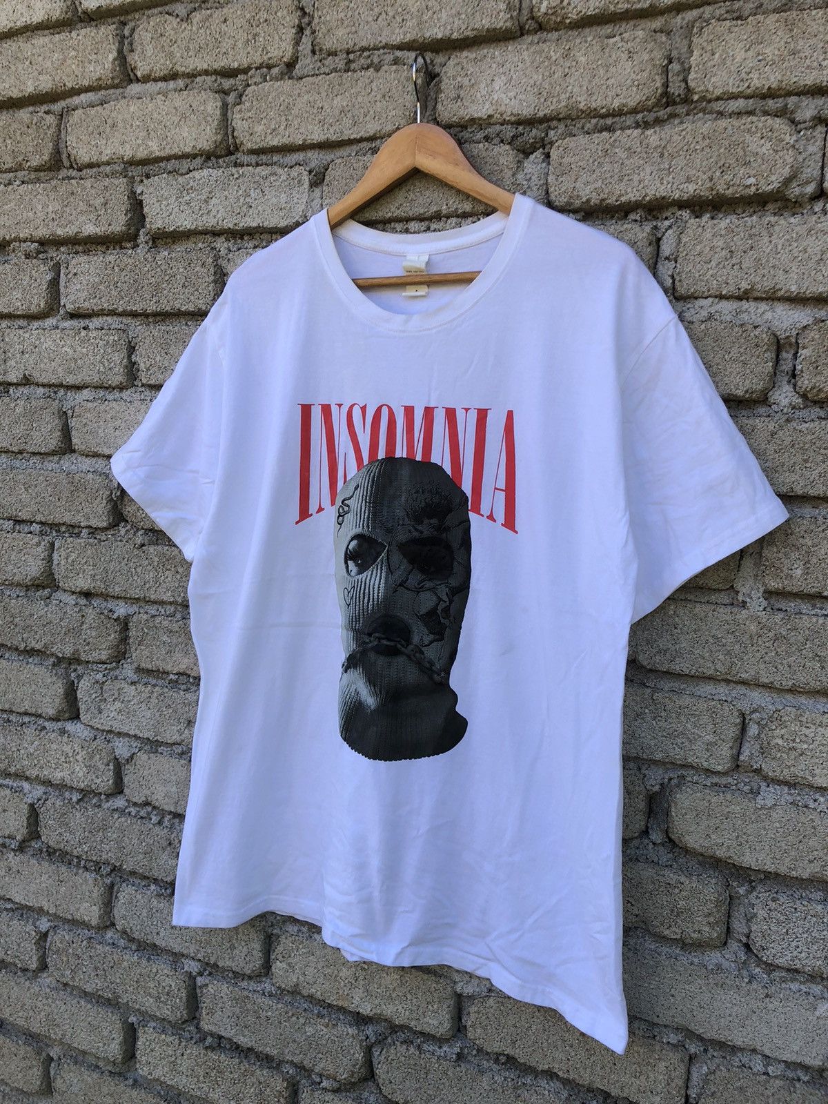 Japanese Brand Japanese Brands Streetwear Insomnia Balaclava Man Tshirt Size US L / EU 52-54 / 3 - 5 Thumbnail