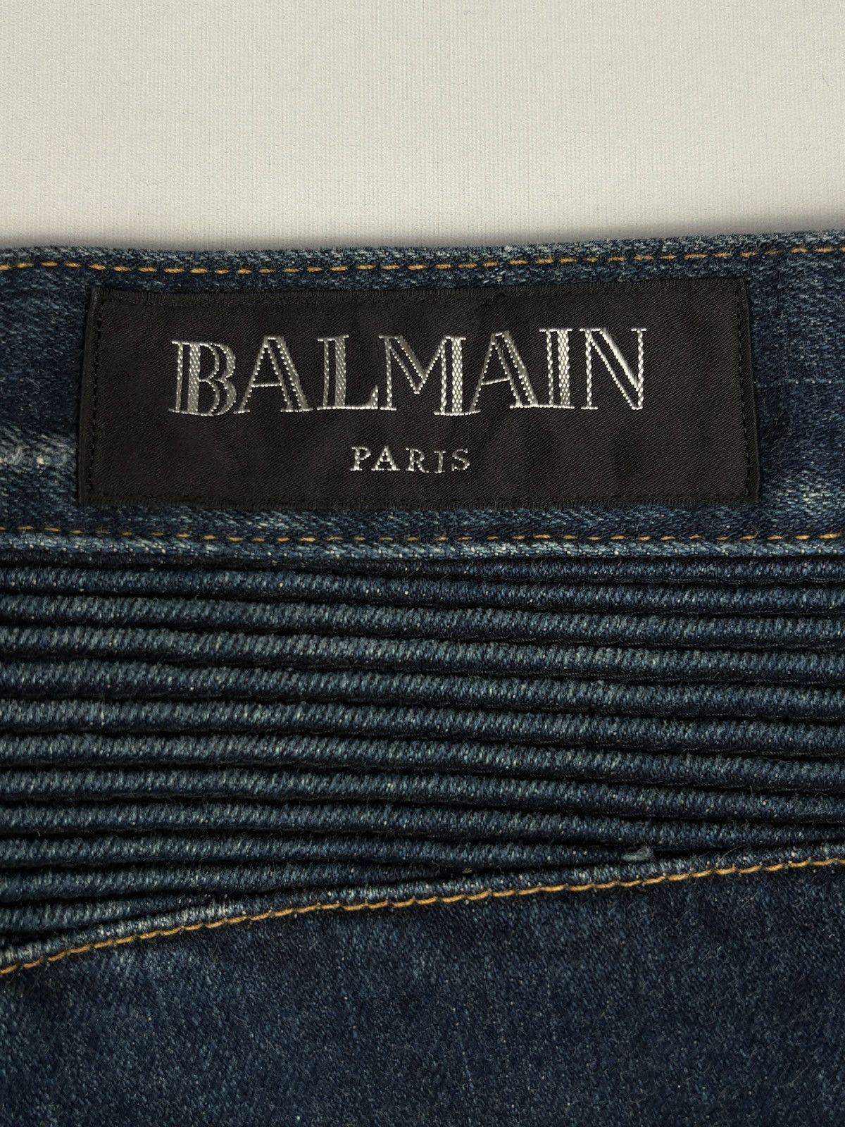 Balmain F/W 2016 Distressed Biker Denim Jeans Size US 37 - 15 Thumbnail