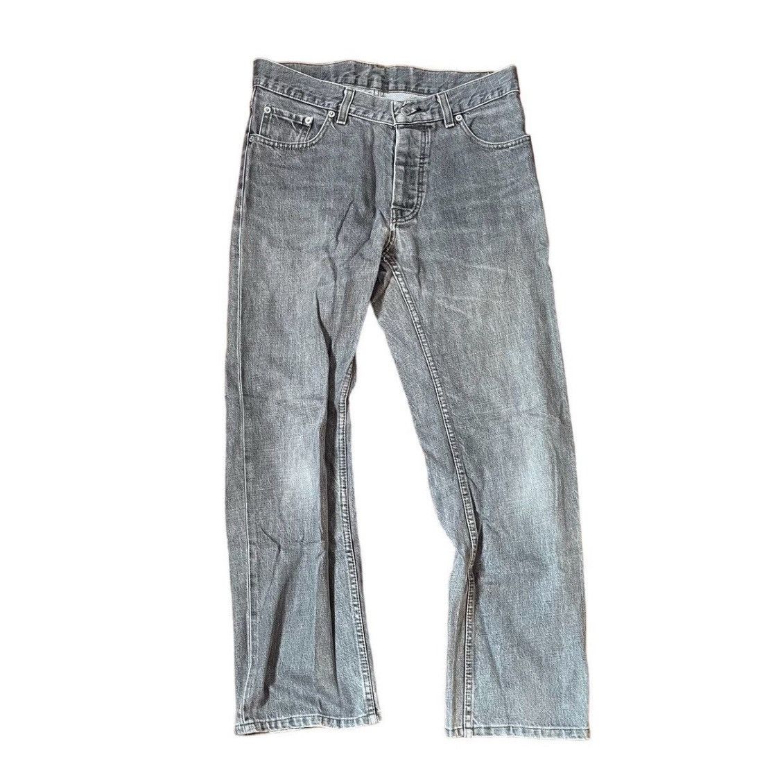 Helmut Lang Vintage helmut lang classic light grey denim jeans Size US 31 - 1 Thumbnail