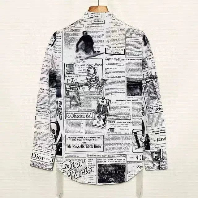 Dior Dior Men's Newspaper Series Shirt Jacket. Size US XXS / EU 40 - 2 Thumbnail