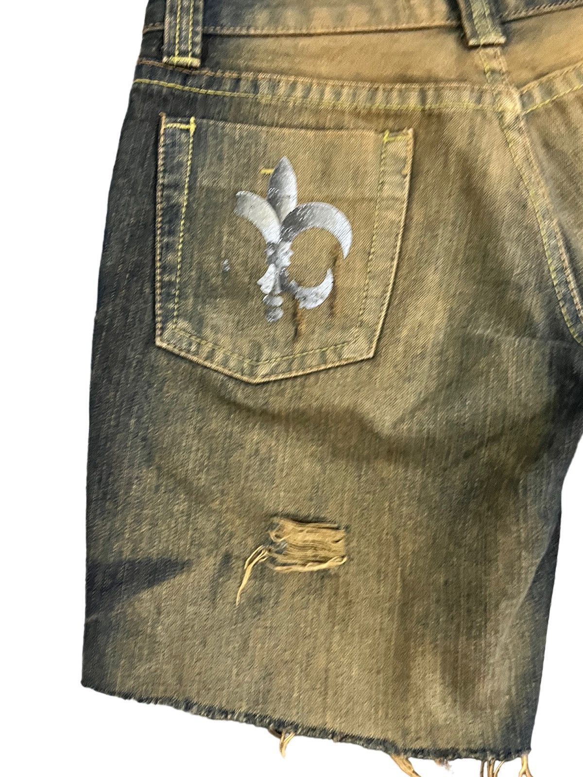 Vintage Rowers Short Distressed Denim Size 29" - 8 Thumbnail