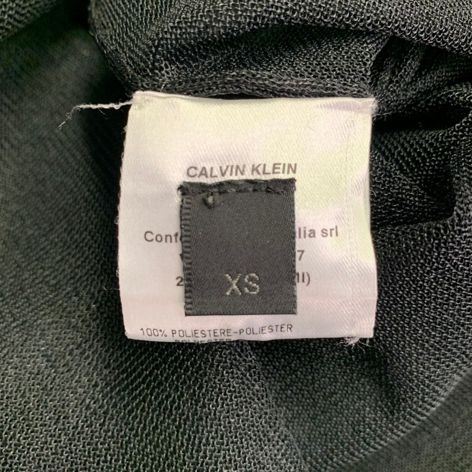 Calvin Klein CALVIN KLEIN Wilson Black Mesh T-Shirt Dress Size XS / US 0-2 / IT 36-38 - 16 Thumbnail